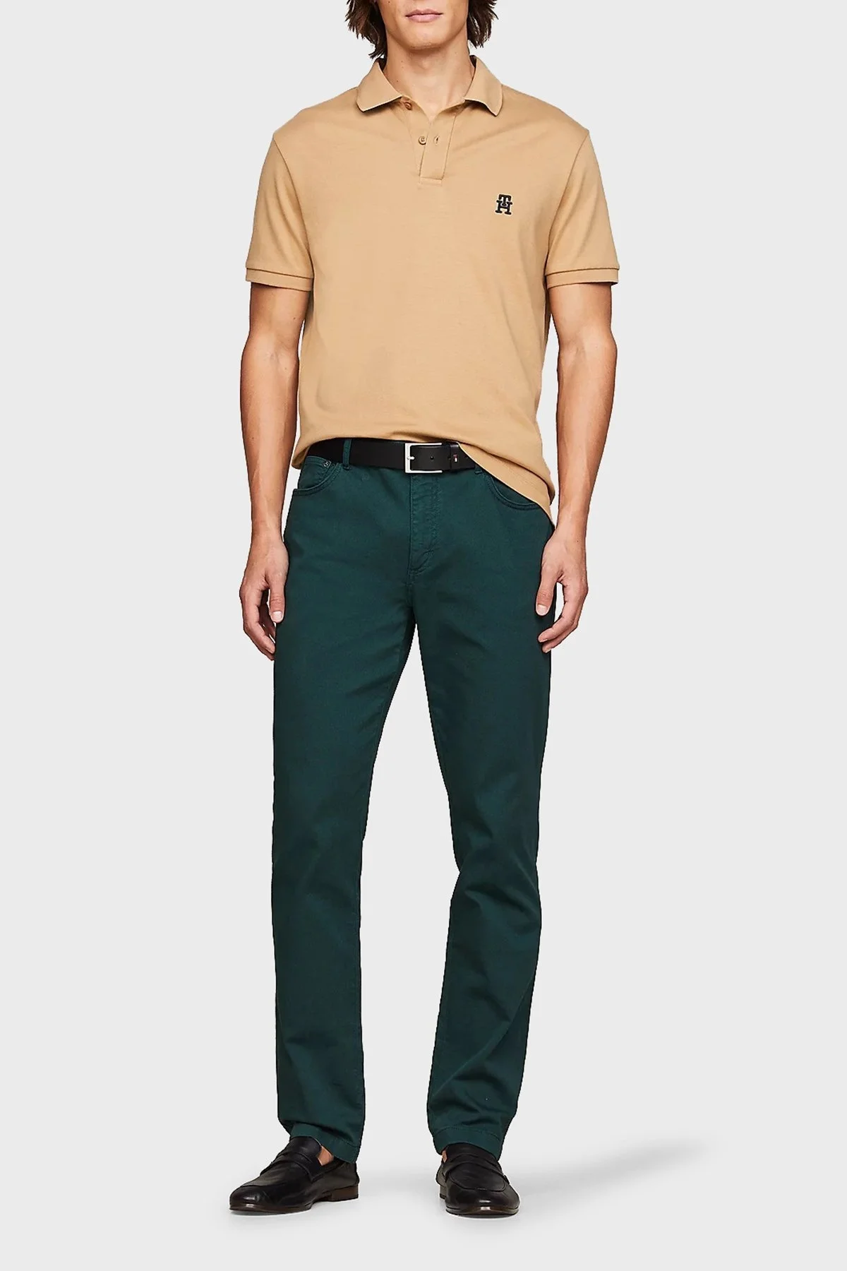 Tommy Hilfiger Pamuklu Regular Fit Erkek Polo Yaka T Shirt MW0MW34783 RBL CAMEL - 8