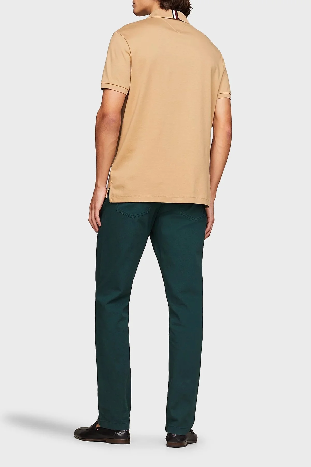 Tommy Hilfiger Pamuklu Regular Fit Erkek Polo Yaka T Shirt MW0MW34783 RBL CAMEL - 9
