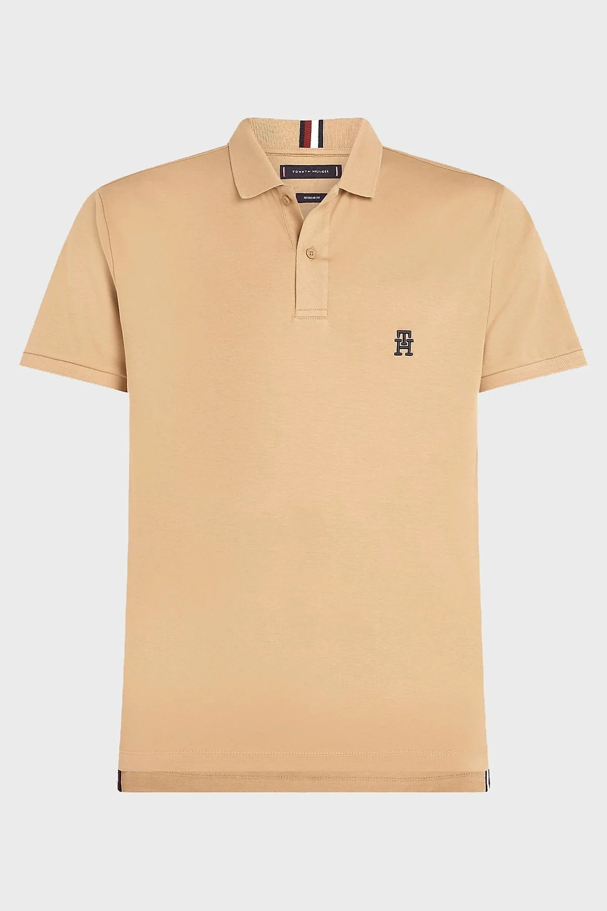 Tommy Hilfiger Pamuklu Regular Fit Erkek Polo Yaka T Shirt MW0MW34783 RBL CAMEL - 10