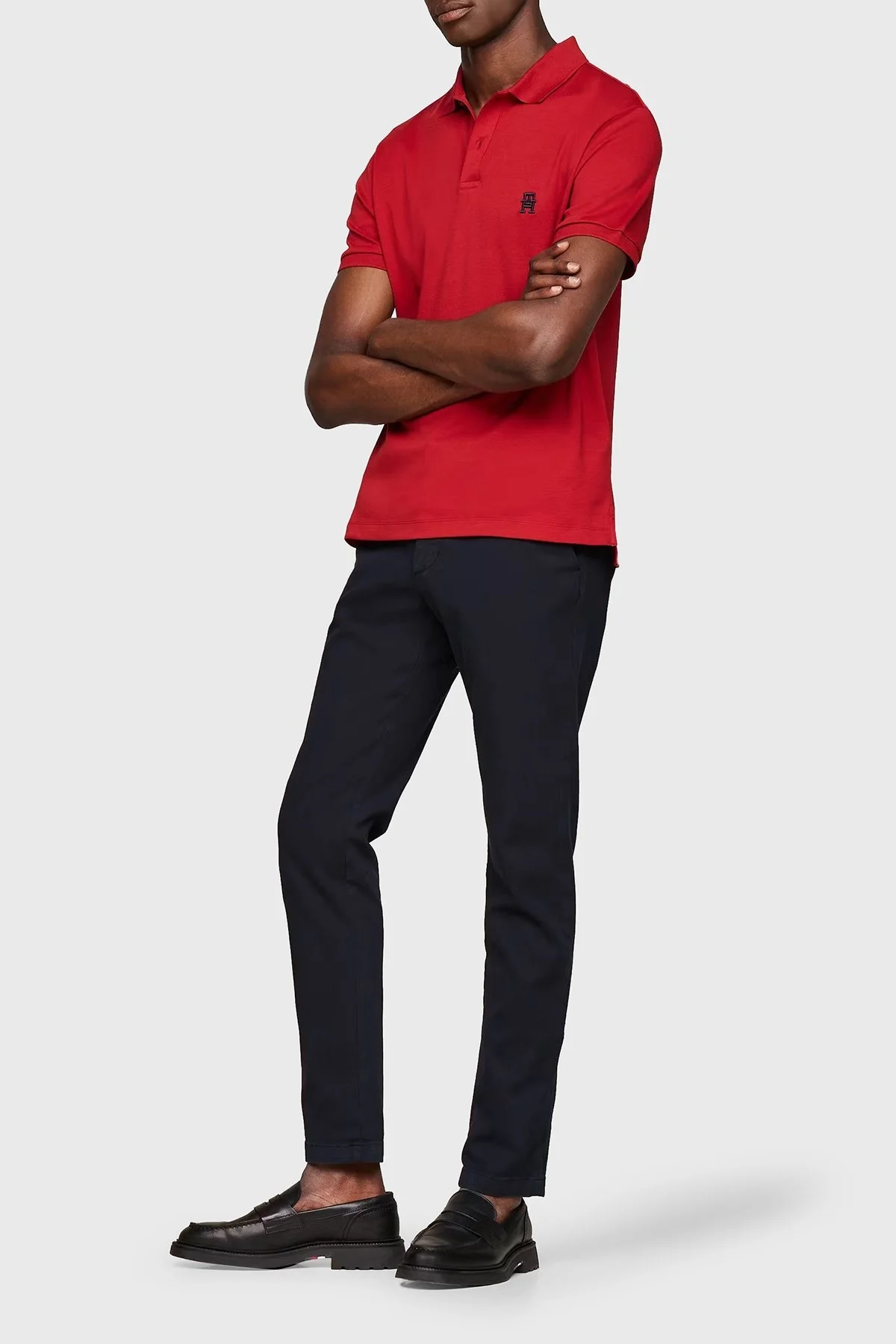 Tommy Hilfiger Pamuklu Regular Fit Erkek Polo Yaka T Shirt MW0MW34783 XNN KIRMIZI - 2