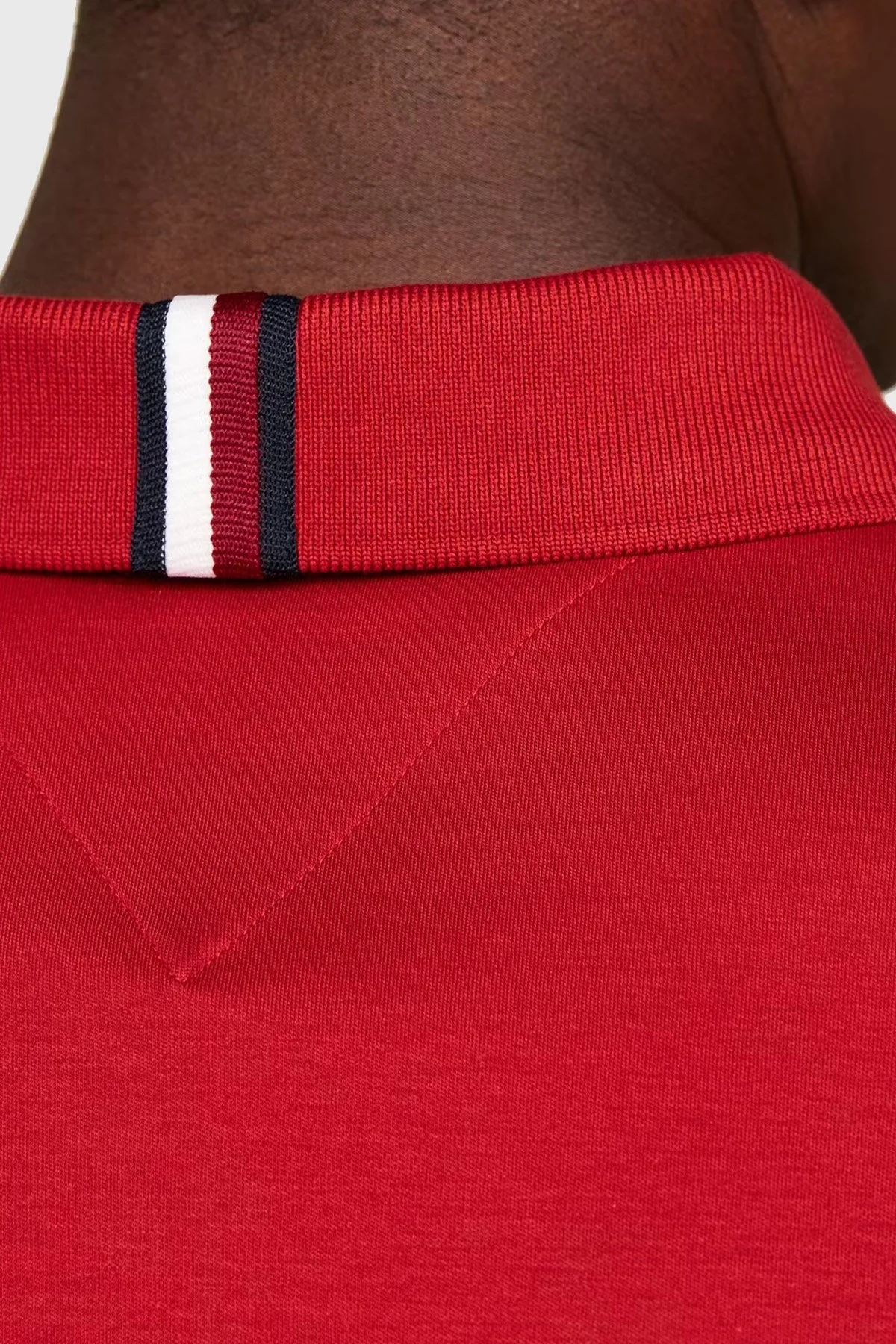 Tommy Hilfiger Pamuklu Regular Fit Erkek Polo Yaka T Shirt MW0MW34783 XNN KIRMIZI - 3