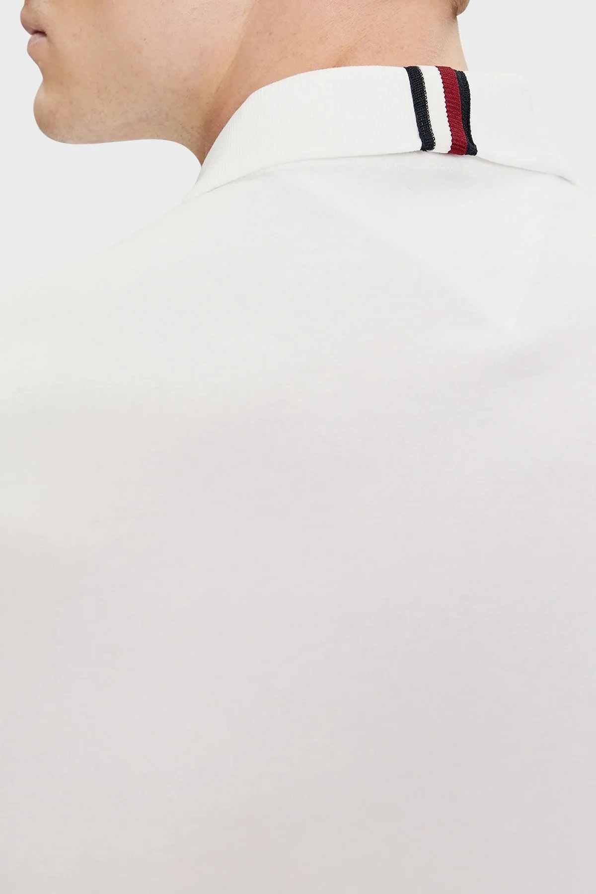 Tommy Hilfiger Pamuklu Regular Fit Erkek Polo Yaka T Shirt MW0MW34783 YBR BEYAZ - 10