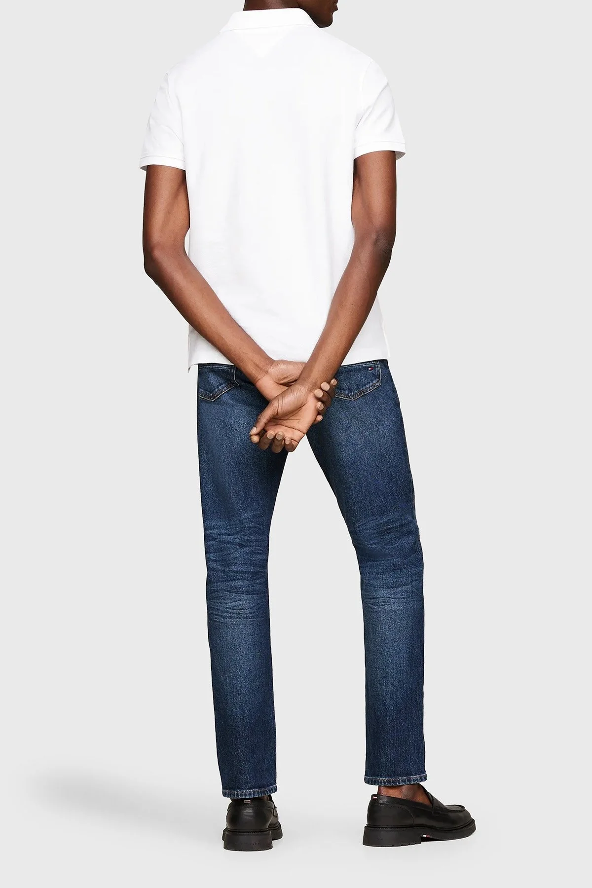 Tommy Hilfiger Pamuklu Regular Fit Erkek Polo Yaka T Shirt MW0MW35603 YBR BEYAZ - 2