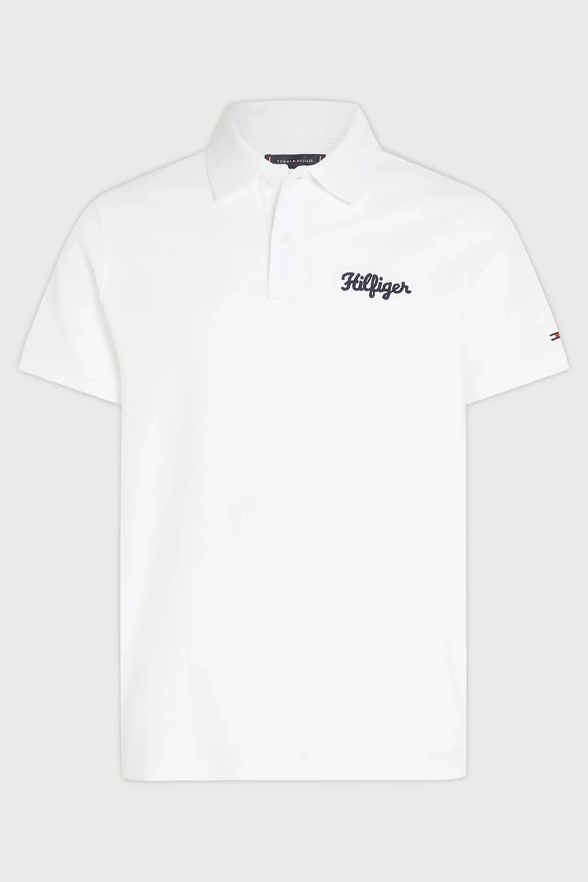 Tommy Hilfiger Pamuklu Regular Fit Erkek Polo Yaka T Shirt MW0MW35603 YBR BEYAZ - 5