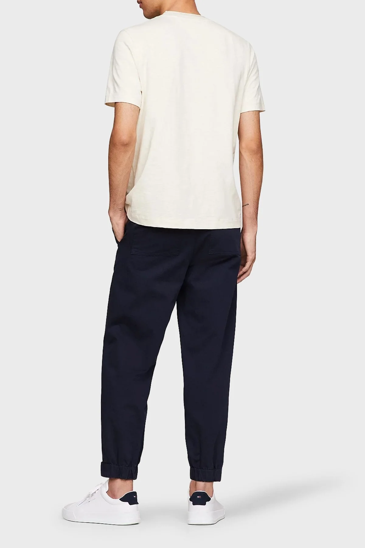 Tommy Hilfiger Pamuklu Regular Fit Erkek T Shirt MW0MW34375 AEF BEJ - 3