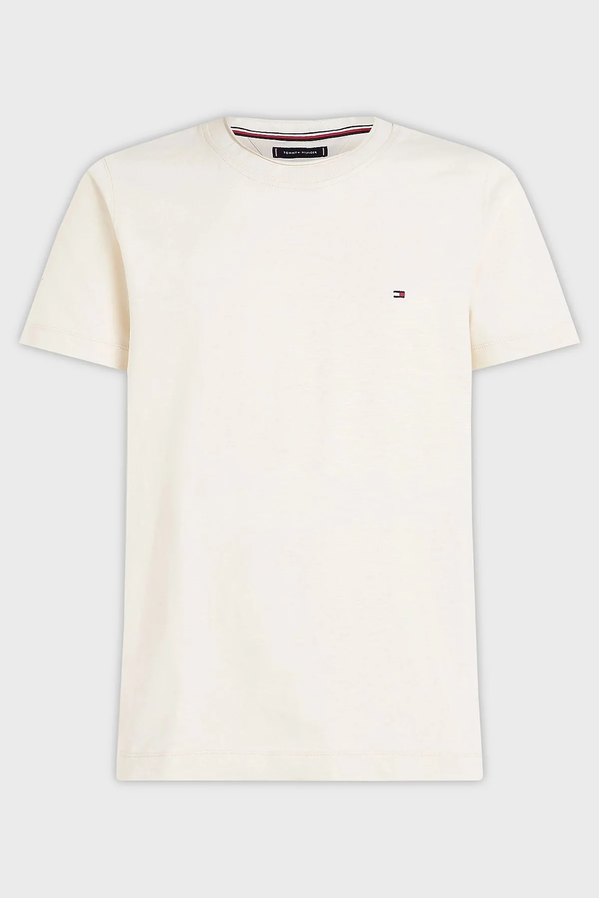 Tommy Hilfiger Pamuklu Regular Fit Erkek T Shirt MW0MW34375 AEF BEJ - 5