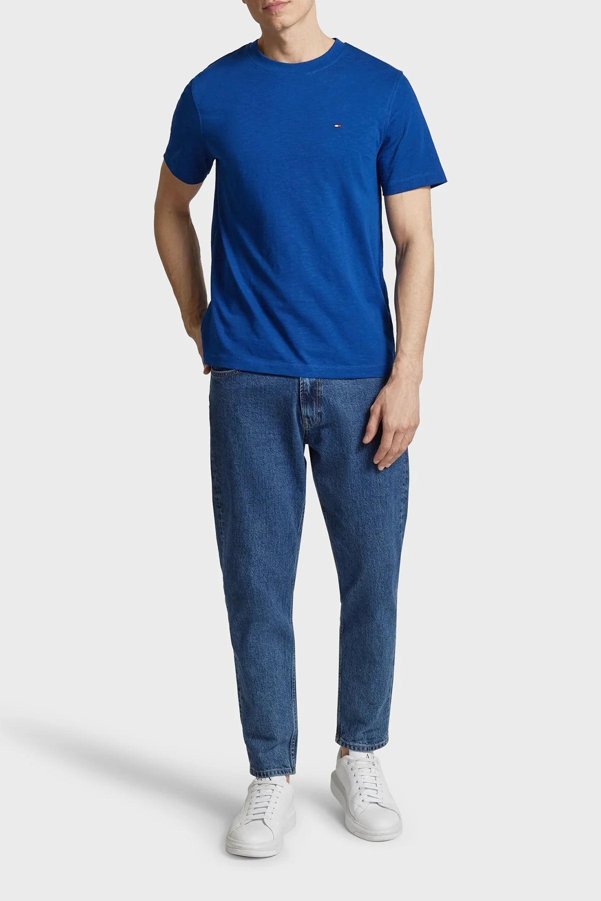 Tommy Hilfiger Pamuklu Regular Fit Erkek T Shirt MW0MW34375 C5J SAKS - 4