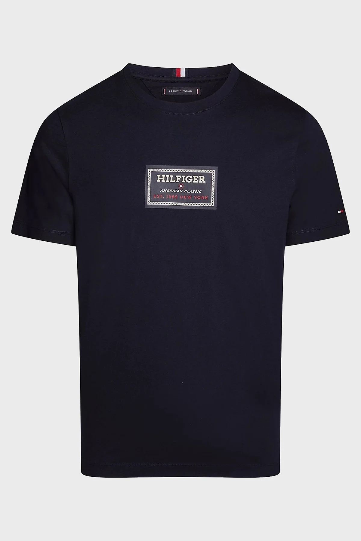Tommy Hilfiger Pamuklu Regular Fit Erkek T Shirt MW0MW34391 DW5 LACİVERT - 5