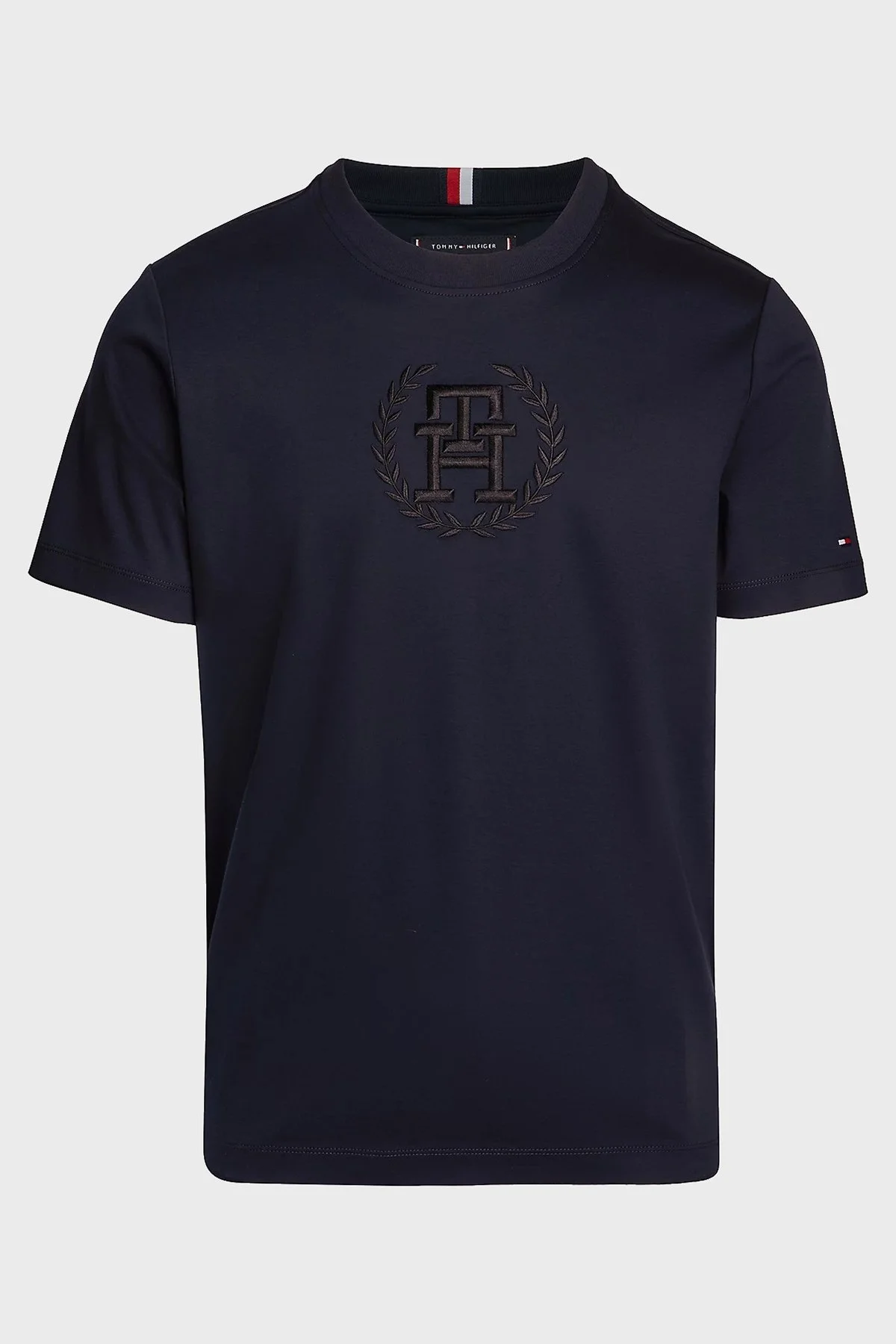 Tommy Hilfiger Pamuklu Regular Fit Erkek T Shirt MW0MW34394 DW5 LACİVERT - 6