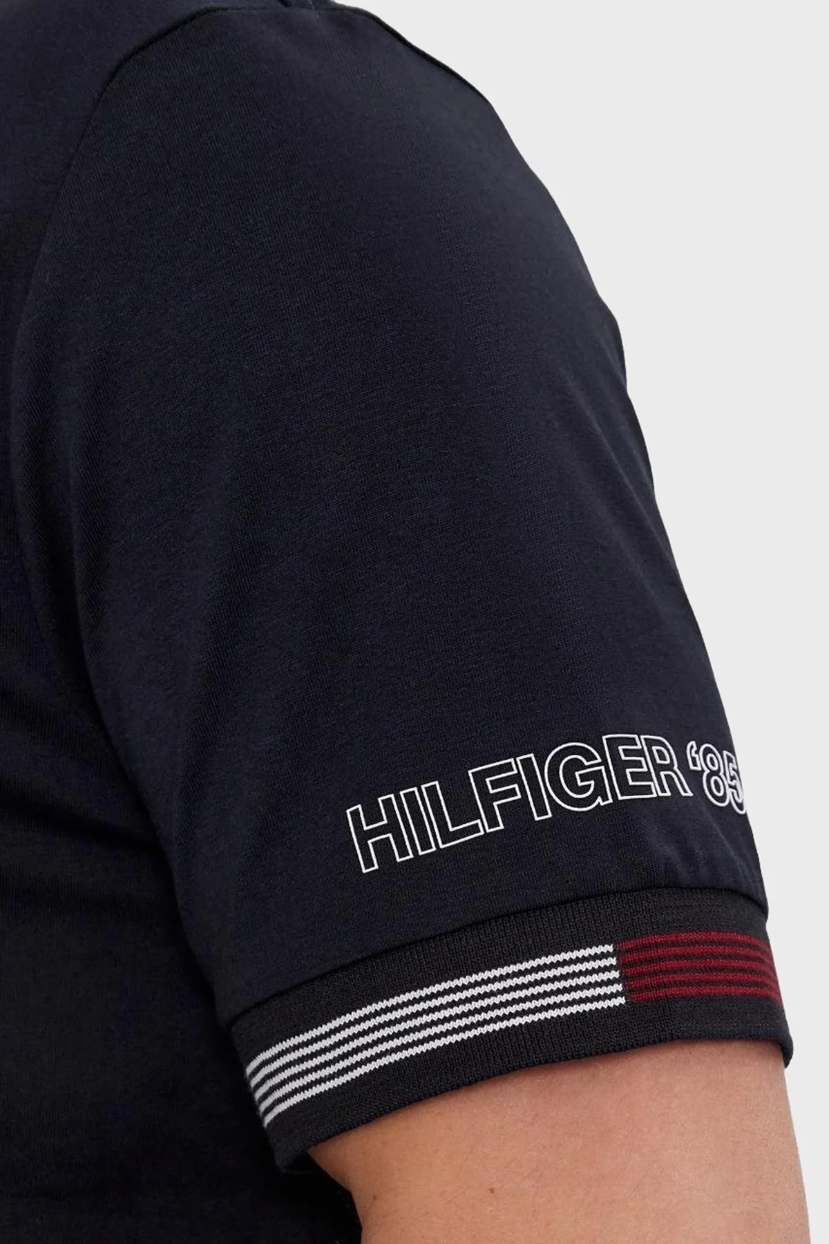 Tommy Hilfiger Pamuklu Regular Fit Erkek T Shirt MW0MW34430 DW5 LACİVERT - 4