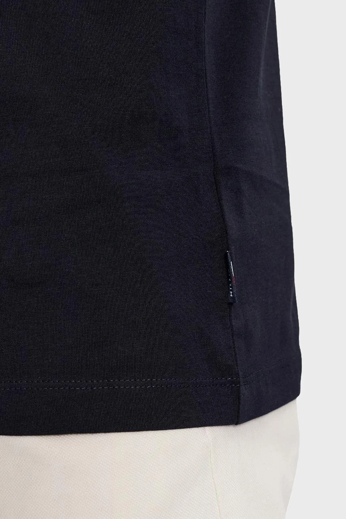 Tommy Hilfiger Pamuklu Regular Fit Erkek T Shirt MW0MW34430 DW5 LACİVERT - 5