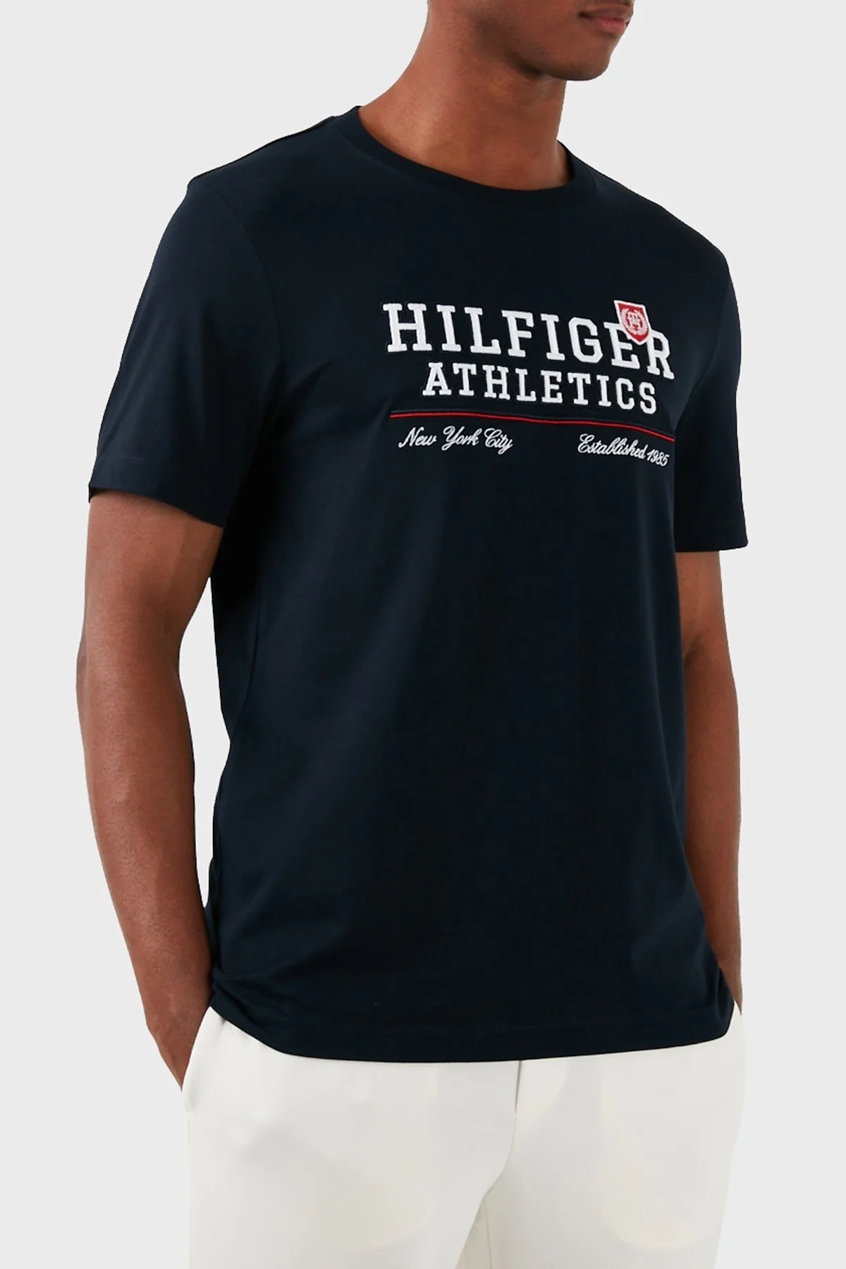 Tommy Hilfiger Pamuklu Regular Fit Erkek T Shirt MW0MW34664 DW5 LACİVERT - 2