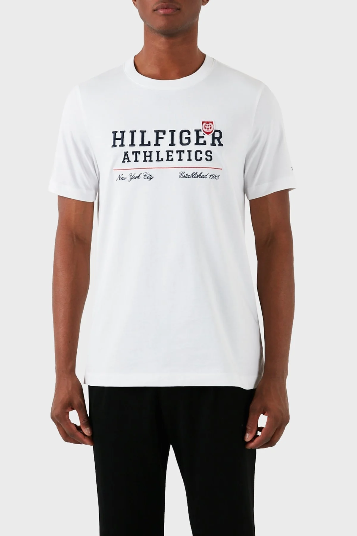 Tommy Hilfiger Pamuklu Regular Fit Erkek T Shirt MW0MW34664 YBR BEYAZ - 2