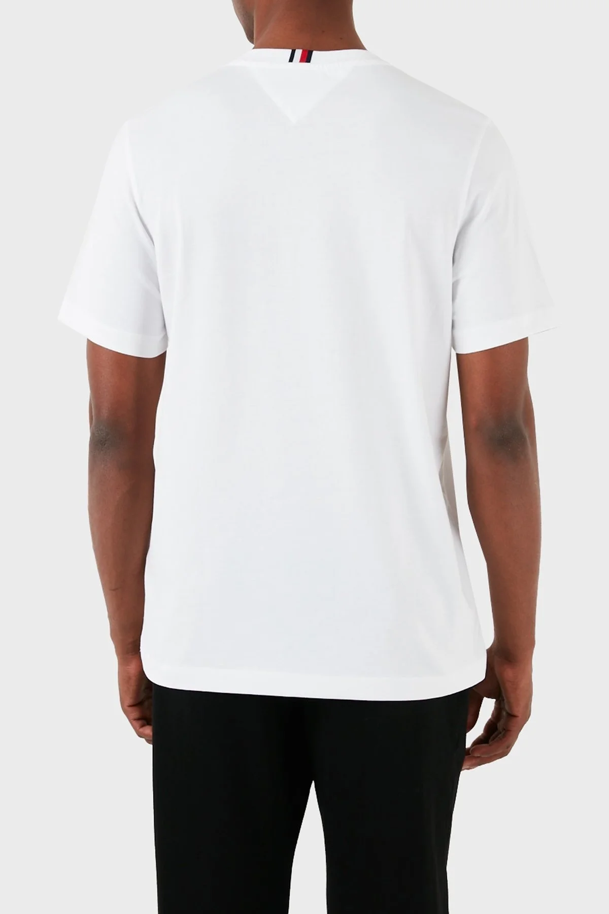 Tommy Hilfiger Pamuklu Regular Fit Erkek T Shirt MW0MW34664 YBR BEYAZ - 6