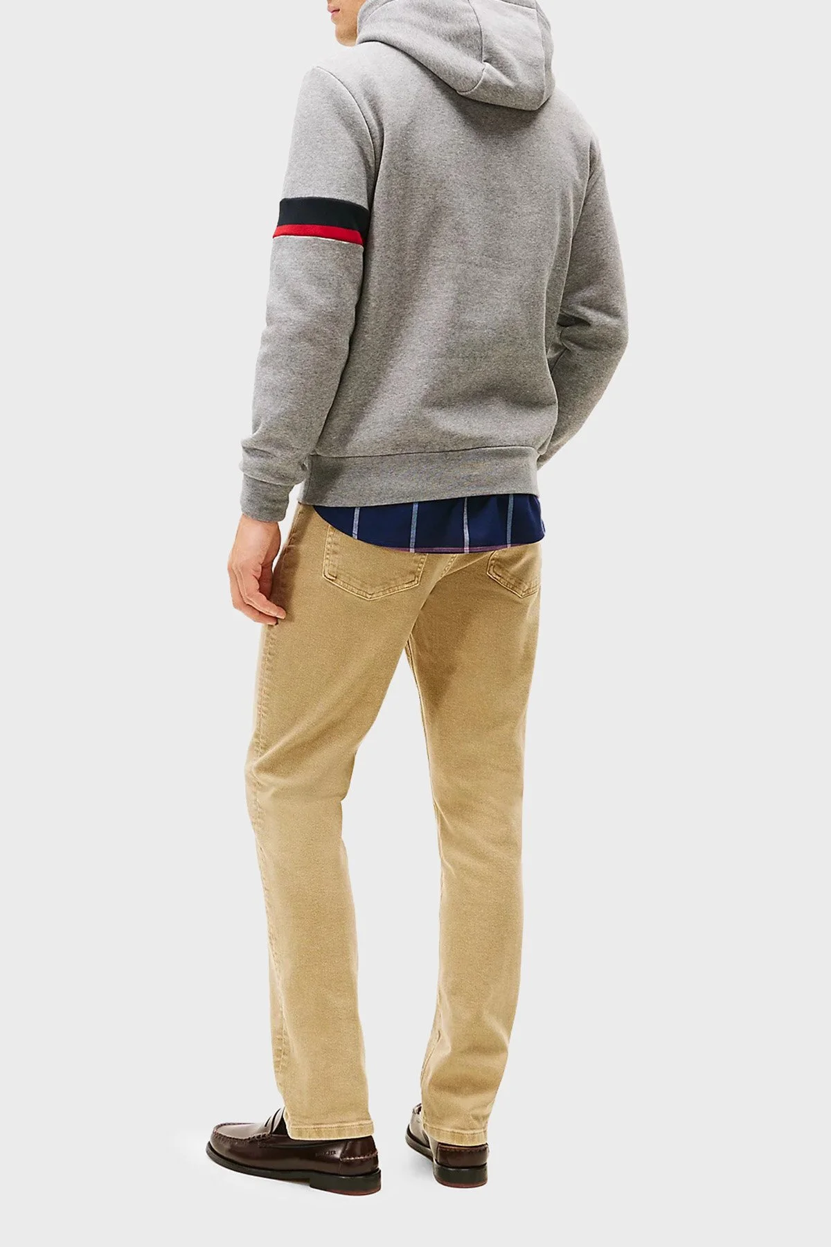 Tommy Hilfiger Pamuklu Regular Fit Fermuarlı Dik Yaka Erkek Sweat MW0MW40479 P91 GRİ - 4