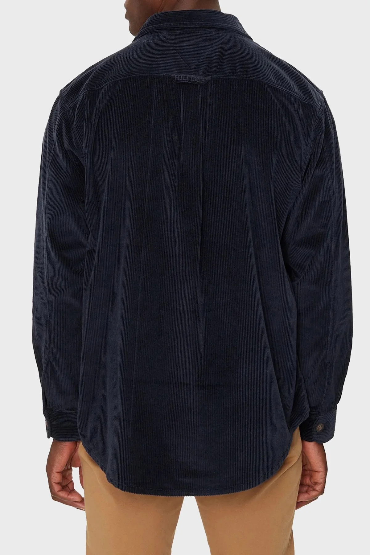 Tommy Hilfiger Pamuklu Regular Fit Kadife Erkek Gömlek MW0MW36855 DW5 LACİVERT - 8