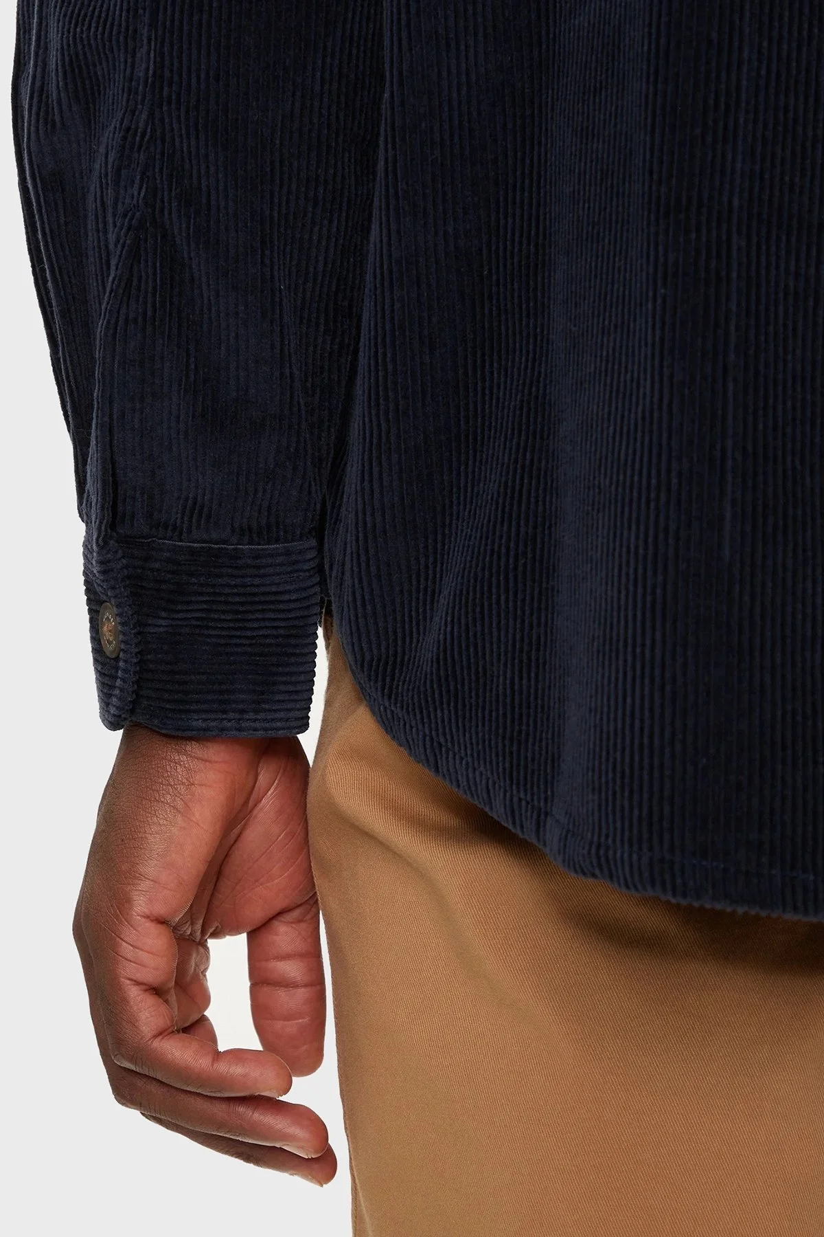 Tommy Hilfiger Pamuklu Regular Fit Kadife Erkek Gömlek MW0MW36855 DW5 LACİVERT - 10