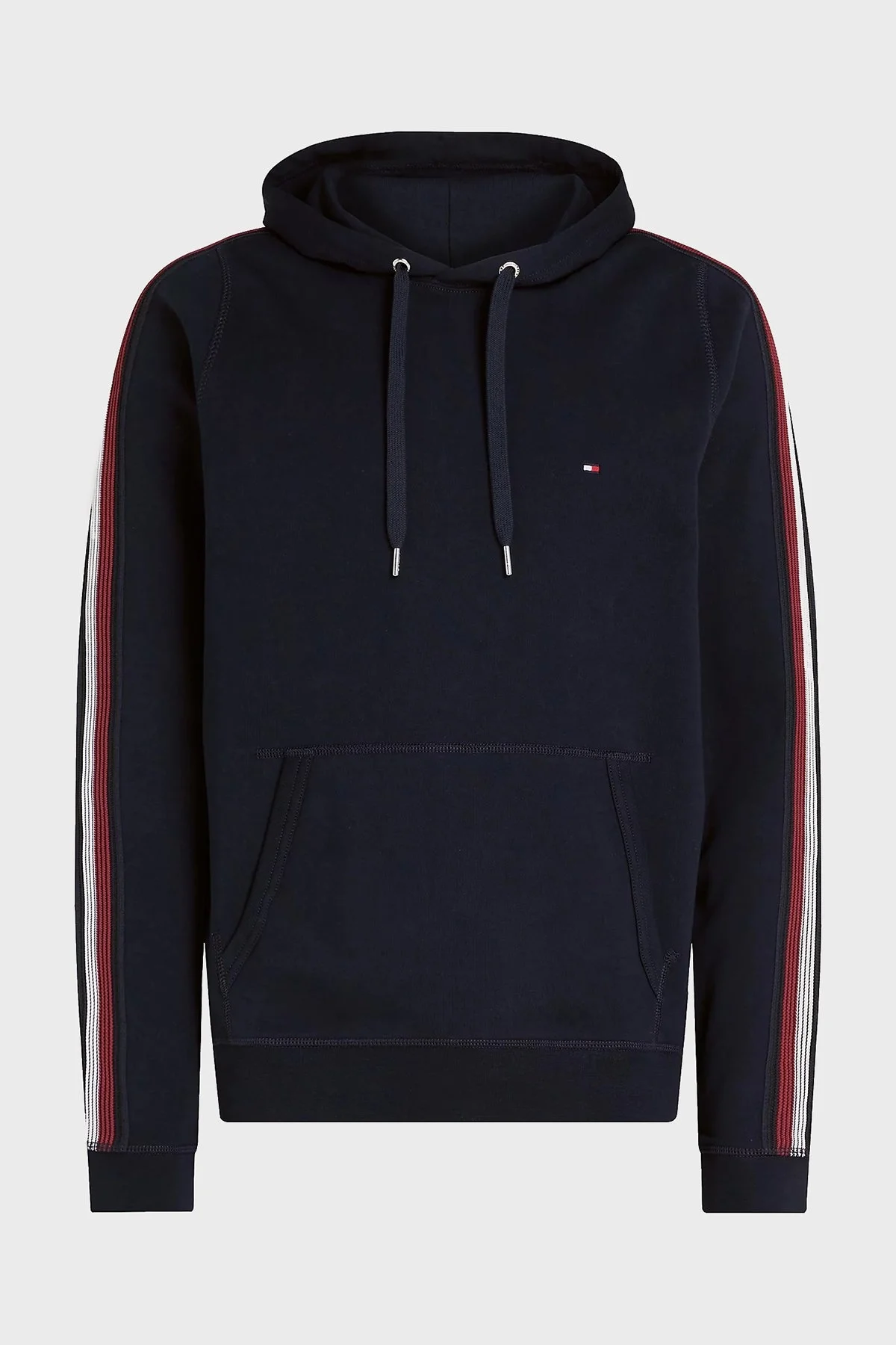 Tommy Hilfiger Pamuklu Regular Fit Kanguru Cepli Kapüşonlu Erkek Sweat MW0MW37225 DW5 LACİVERT - 10
