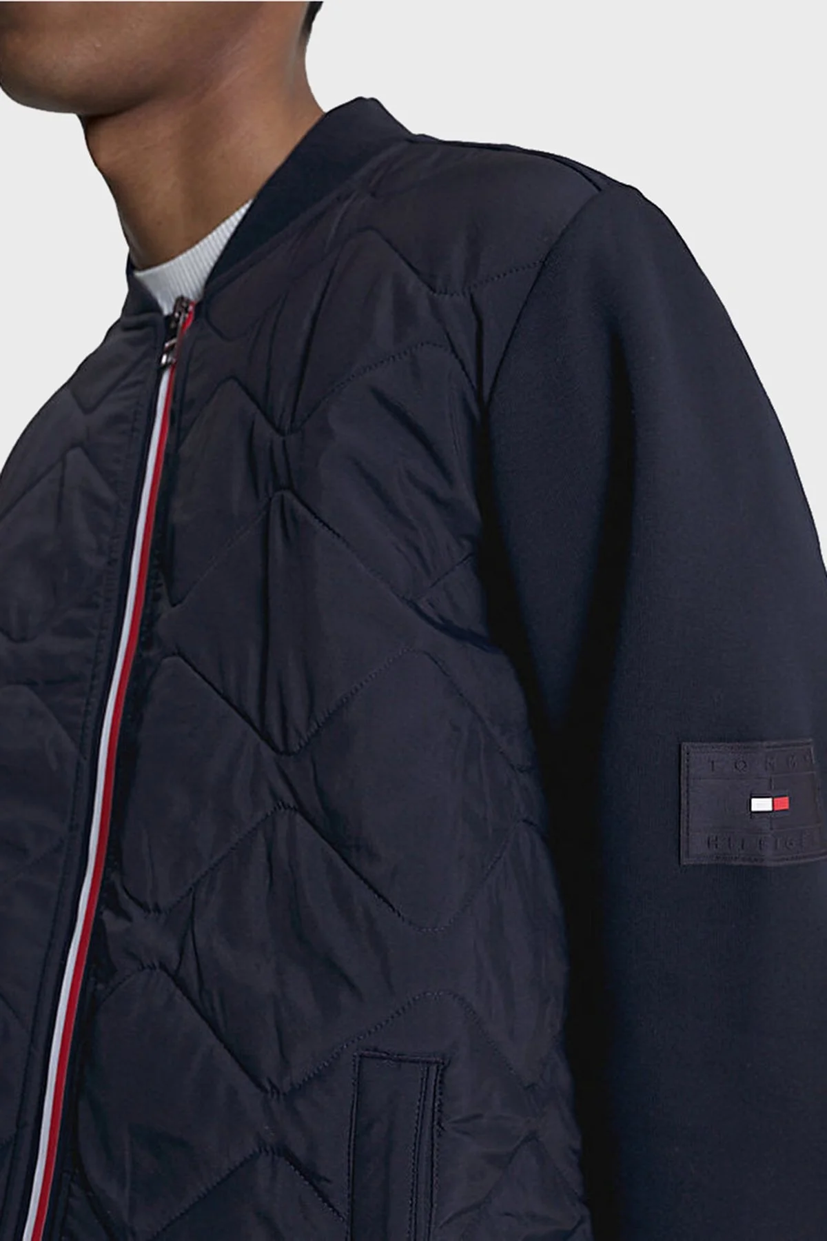 Tommy Hilfiger Pamuklu Regular Fit Kapitone Bomber Erkek Ceket MW0MW30010 DW5 LACİVERT - 3