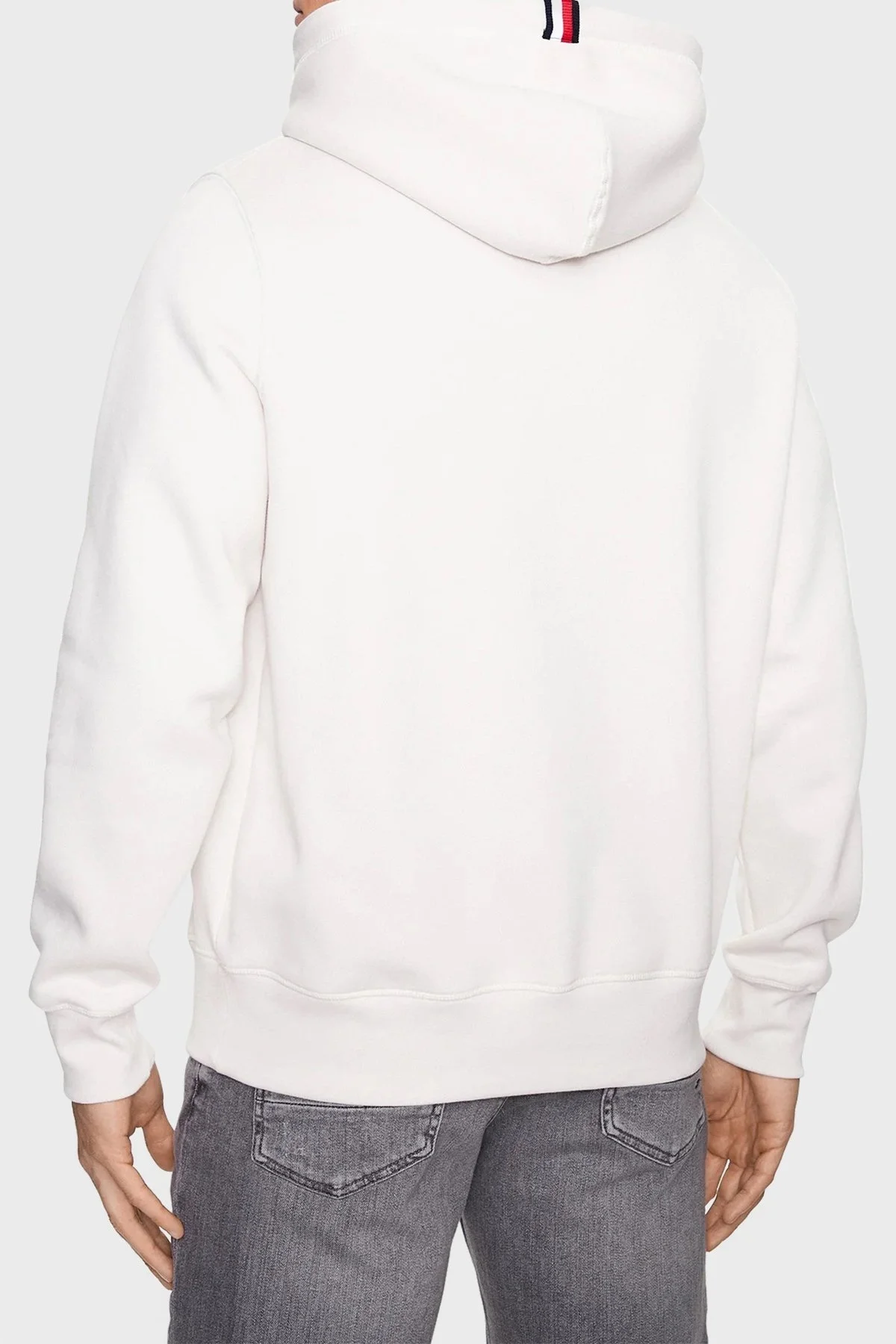 Tommy Hilfiger Pamuklu Regular Fit Kapüşonlu Erkek Sweat MW0MW29283 AC0 KREM - 2