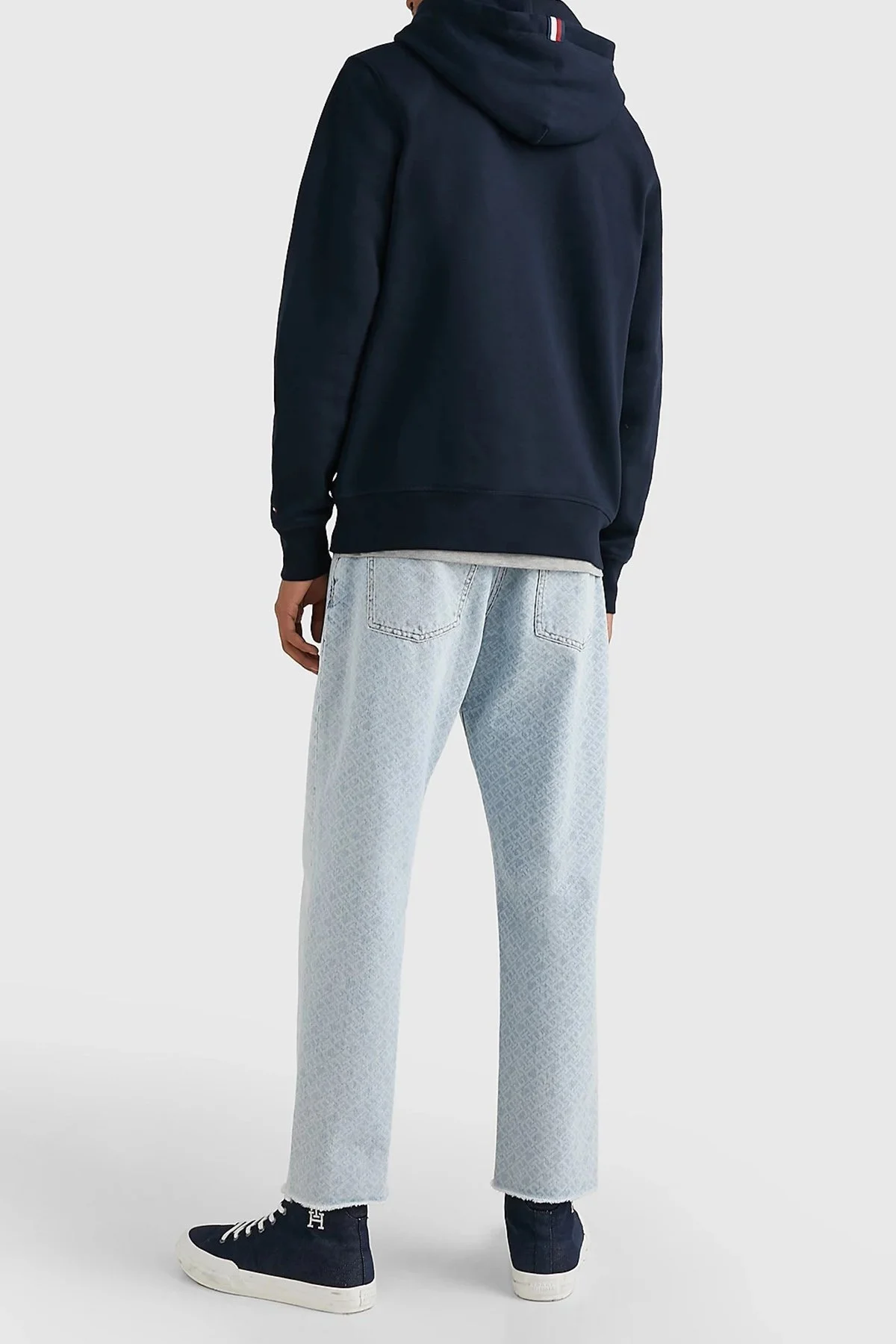 Tommy Hilfiger Pamuklu Regular Fit Kapüşonlu Erkek Sweat MW0MW29283 DW5 LACİVERT - 3