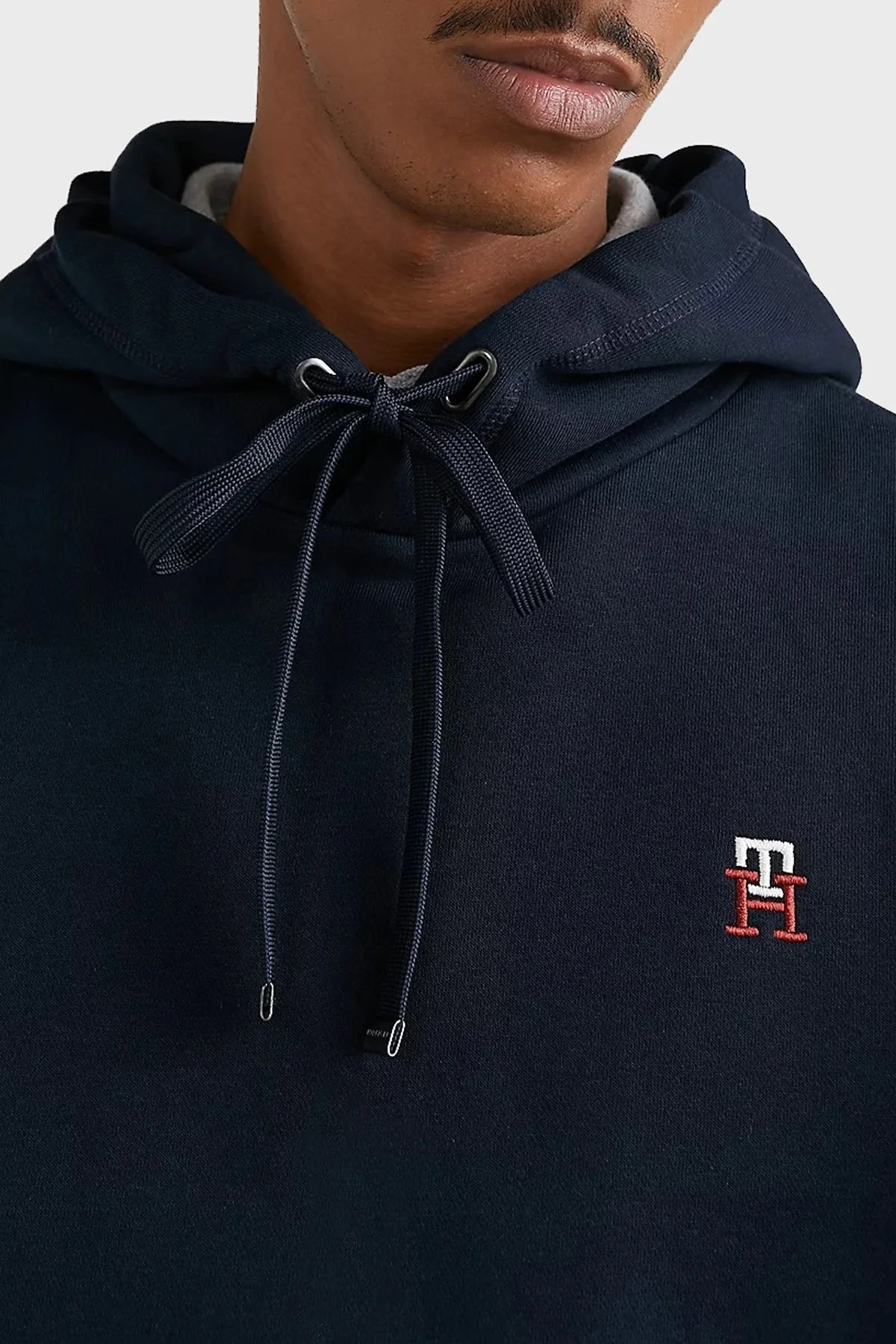 Tommy Hilfiger Pamuklu Regular Fit Kapüşonlu Erkek Sweat MW0MW29283 DW5 LACİVERT - 4