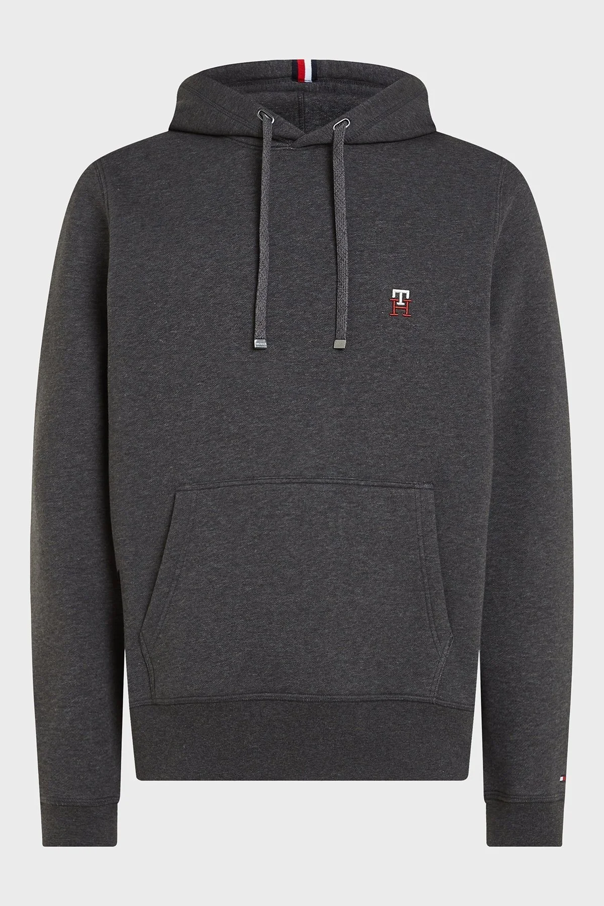 Tommy Hilfiger Pamuklu Regular Fit Kapüşonlu Erkek Sweat MW0MW29283 P92 GRİ - 1