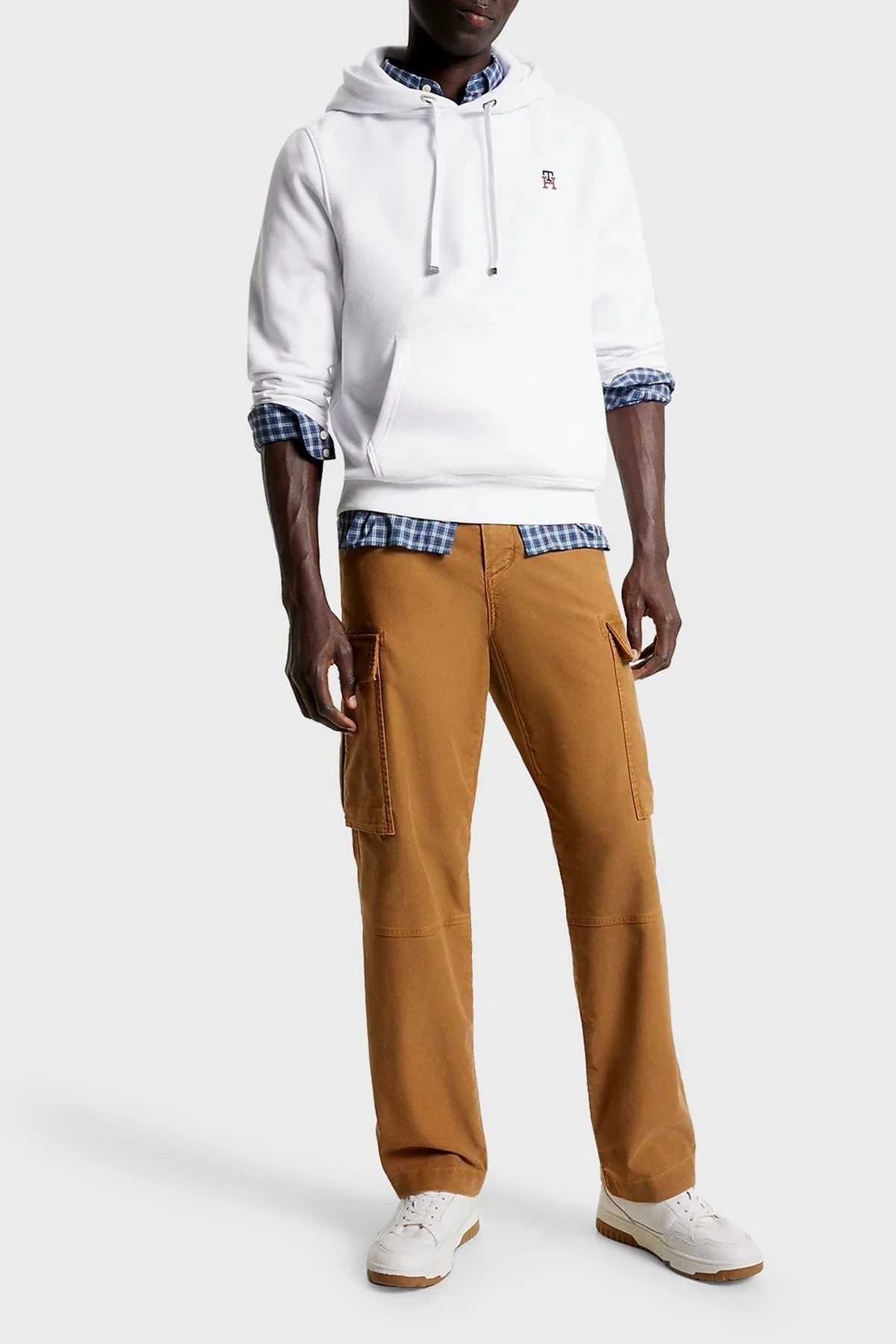 Tommy Hilfiger Pamuklu Regular Fit Kapüşonlu Erkek Sweat MW0MW29283 YBR BEYAZ - 2