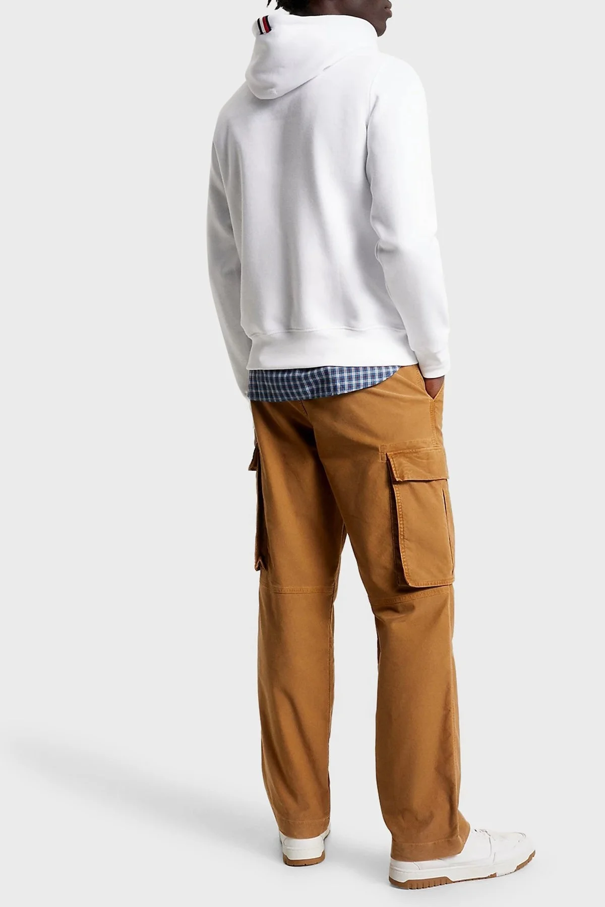 Tommy Hilfiger Pamuklu Regular Fit Kapüşonlu Erkek Sweat MW0MW29283 YBR BEYAZ - 3