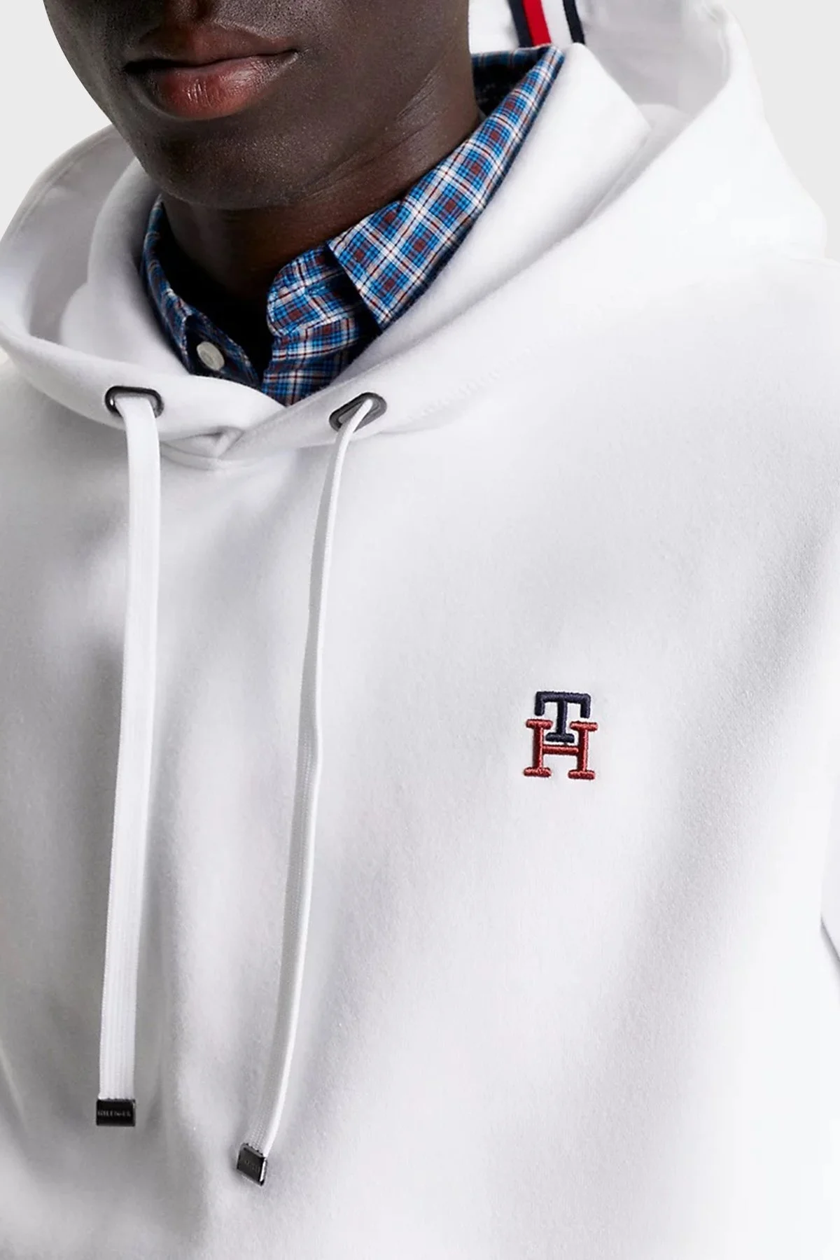 Tommy Hilfiger Pamuklu Regular Fit Kapüşonlu Erkek Sweat MW0MW29283 YBR BEYAZ - 4