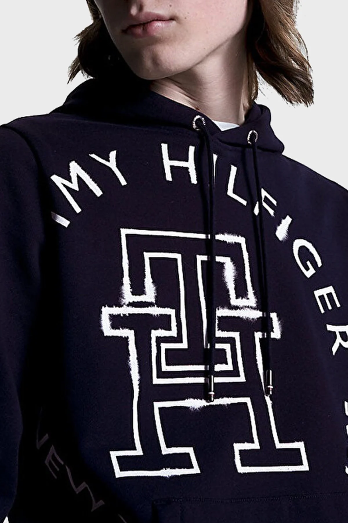 Tommy Hilfiger Pamuklu Regular Fit Kapüşonlu Erkek Sweat MW0MW31505 DW5 LACİVERT - 3