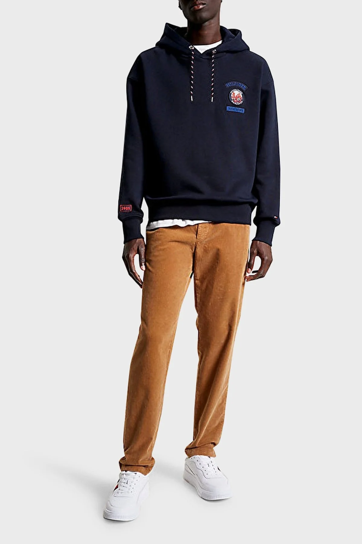 Tommy Hilfiger Pamuklu Regular Fit Kapüşonlu Erkek Sweat MW0MW32676 DW5 LACİVERT - 2