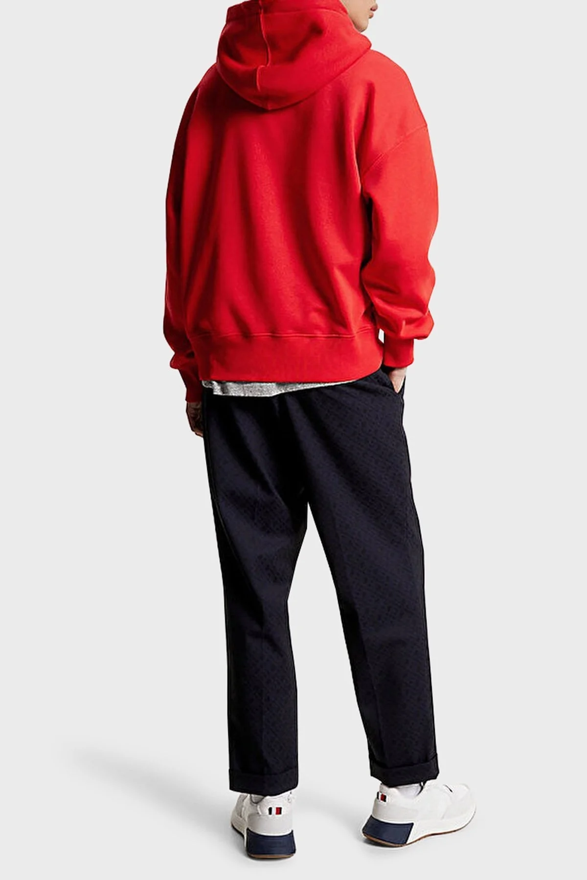 Tommy Hilfiger Pamuklu Regular Fit Kapüşonlu Erkek Sweat MW0MW32676 SNE KIRMIZI - 4