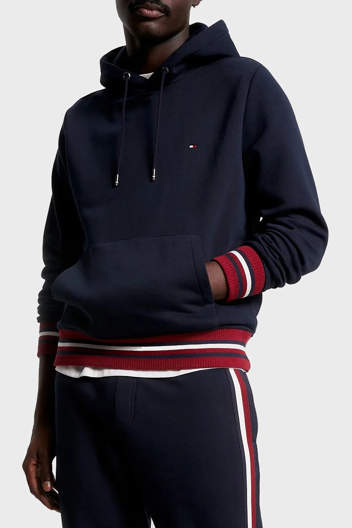 Tommy Hilfiger Pamuklu Regular Fit Kapüşonlu Erkek Sweat MW0MW32680 DW5 LACİVERT - 6