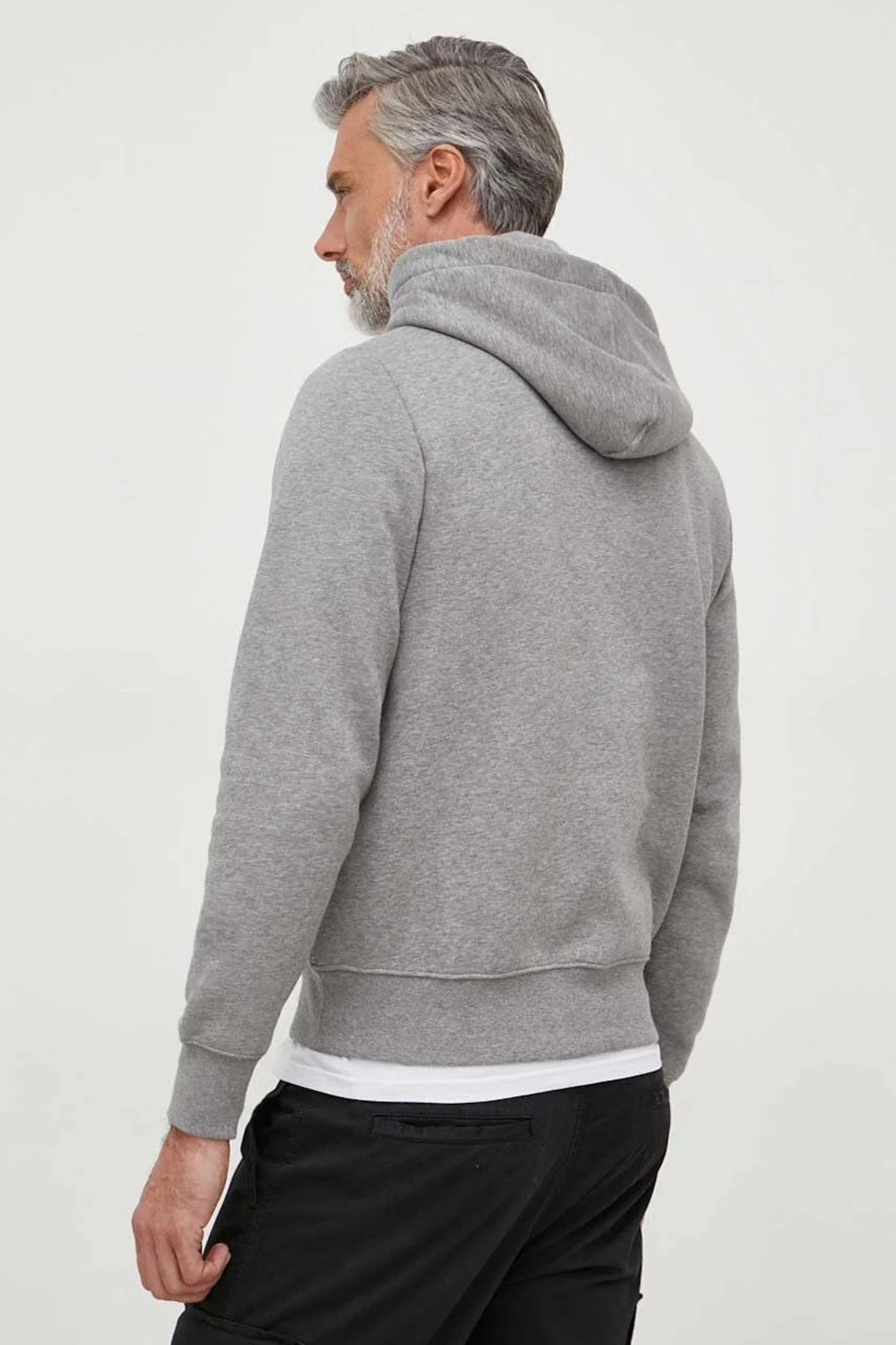 Tommy Hilfiger Pamuklu Regular Fit Kapüşonlu Erkek Sweat MW0MW32681 P91 GRİ - 3