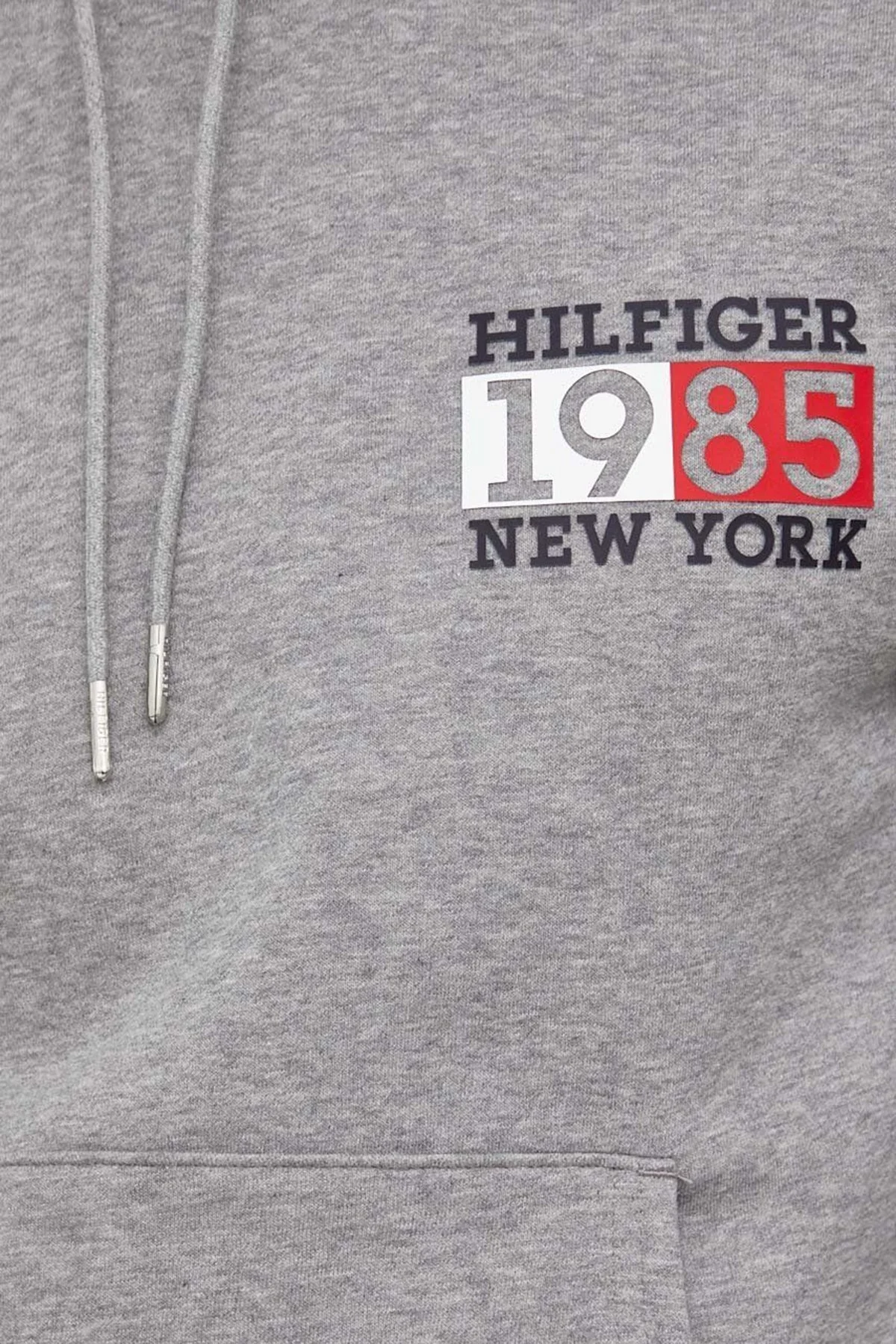Tommy Hilfiger Pamuklu Regular Fit Kapüşonlu Erkek Sweat MW0MW32681 P91 GRİ - 5