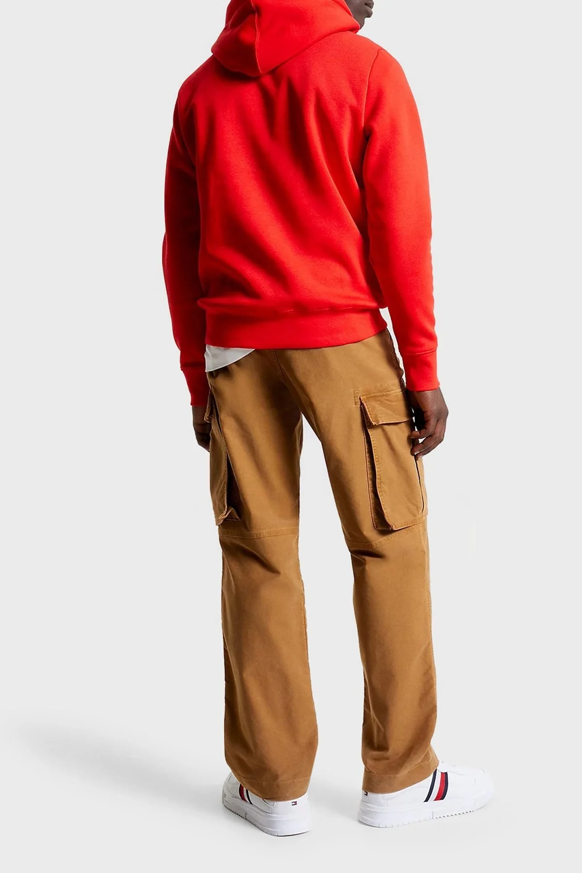 Tommy Hilfiger Pamuklu Regular Fit Kapüşonlu Erkek Sweat MW0MW32752 SNE KIRMIZI - 3