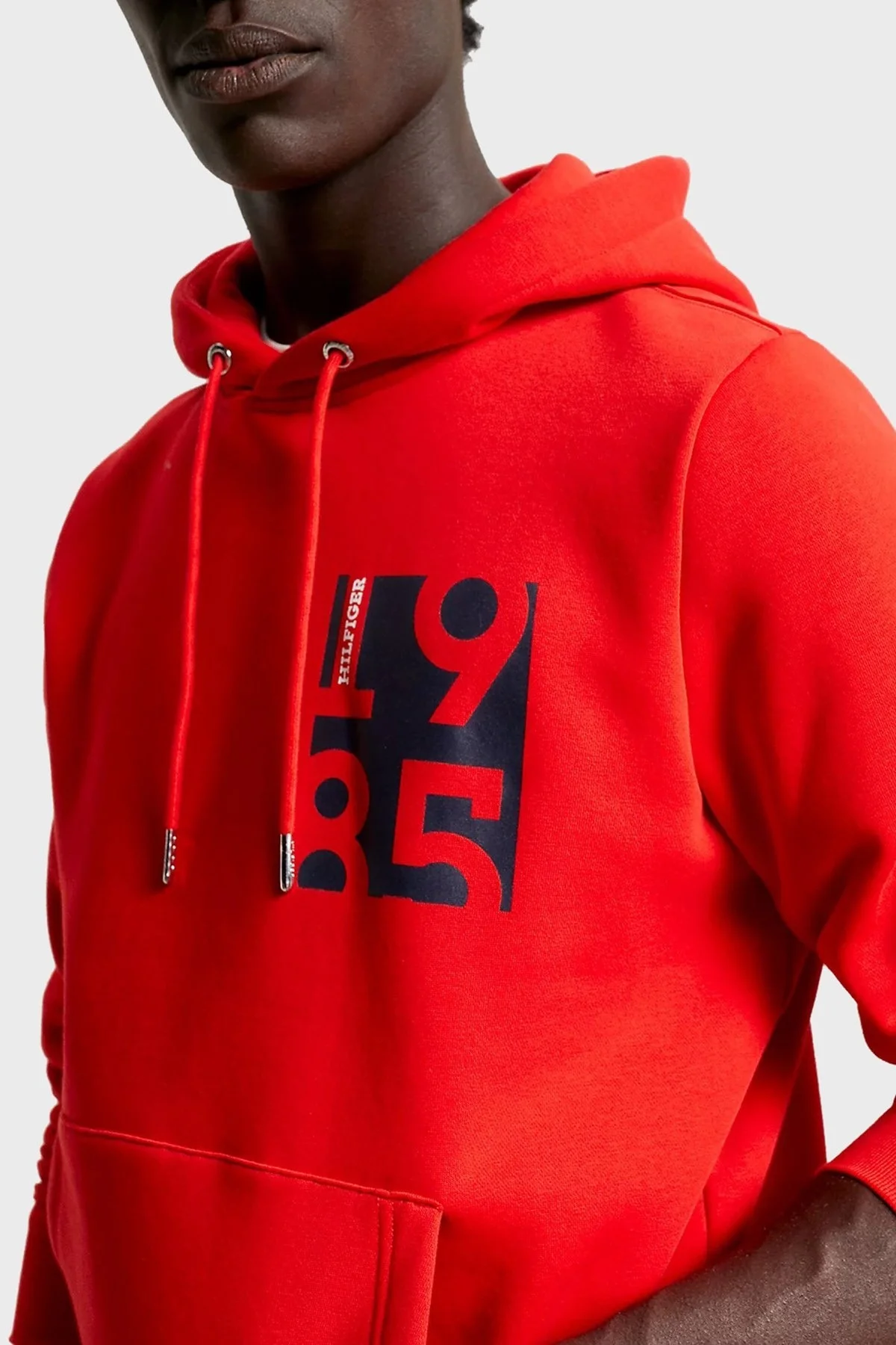 Tommy Hilfiger Pamuklu Regular Fit Kapüşonlu Erkek Sweat MW0MW32752 SNE KIRMIZI - 8