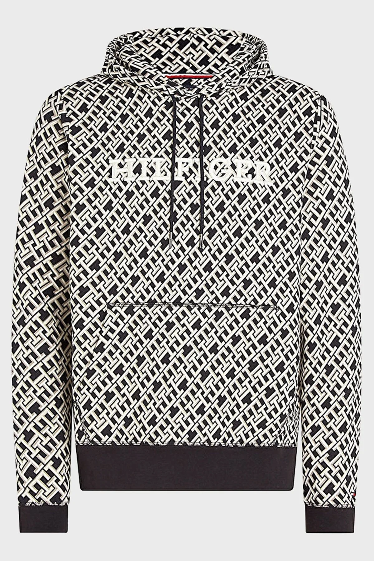 Tommy Hilfiger Pamuklu Regular Fit Kapüşonlu Erkek Sweat MW0MW34186 BDS SİYAH - 5