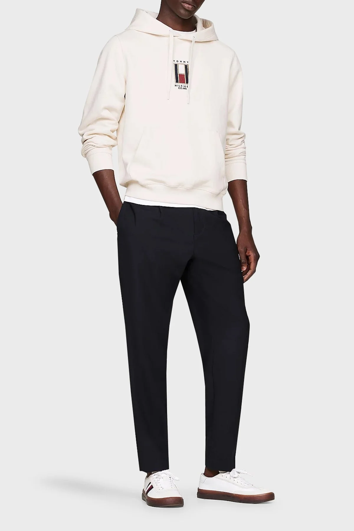 Tommy Hilfiger Pamuklu Regular Fit Kapüşonlu Erkek Sweat MW0MW35525 Z00 AÇIK BEJ - 8