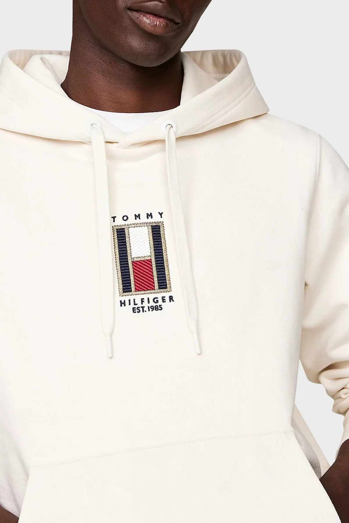 Tommy Hilfiger Pamuklu Regular Fit Kapüşonlu Erkek Sweat MW0MW35525 Z00 AÇIK BEJ - 9