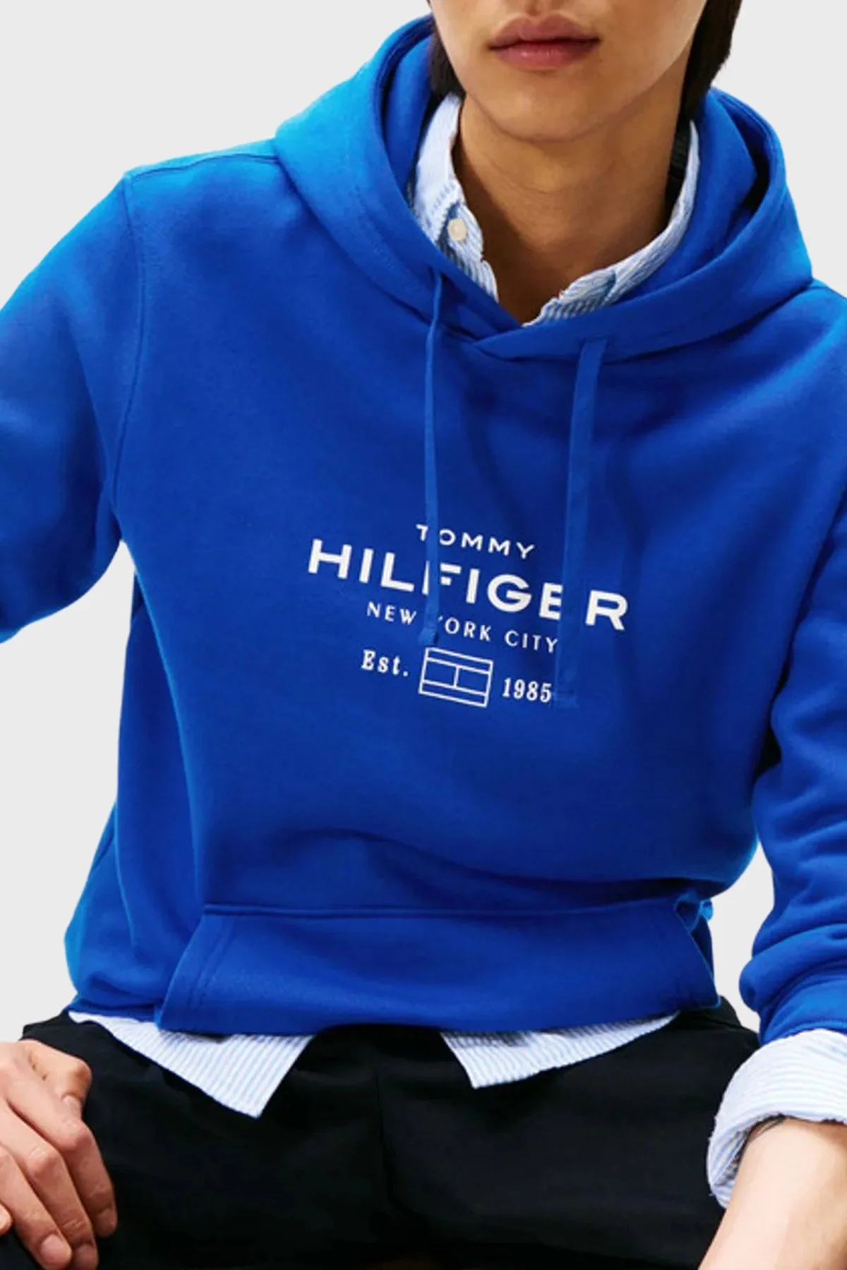 Tommy Hilfiger Pamuklu Regular Fit Kapüşonlu Erkek Sweat MW0MW40864 D03 SAKS - 3
