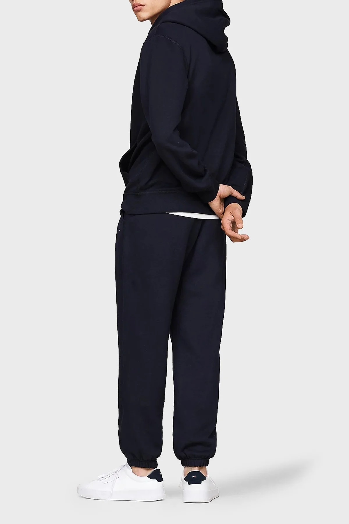 Tommy Hilfiger Pamuklu Regular Fit Kapüşonlu Fermurlı Erkek Sweat MW0MW37234 DW5 LACİVERT - 3