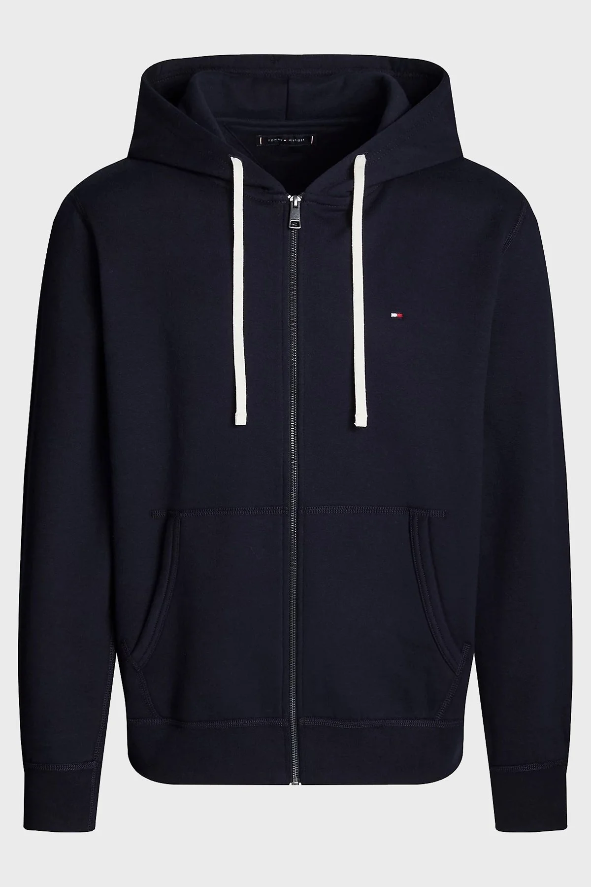 Tommy Hilfiger Pamuklu Regular Fit Kapüşonlu Fermurlı Erkek Sweat MW0MW37234 DW5 LACİVERT - 5