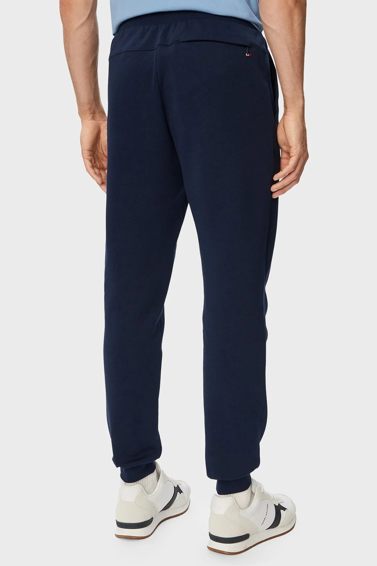 Tommy Hilfiger Pamuklu Regular Fit Lastikli Bel Lastikli Paça Jogger Erkek Pantolon MW0MW43445 DCC Lacivert - 3