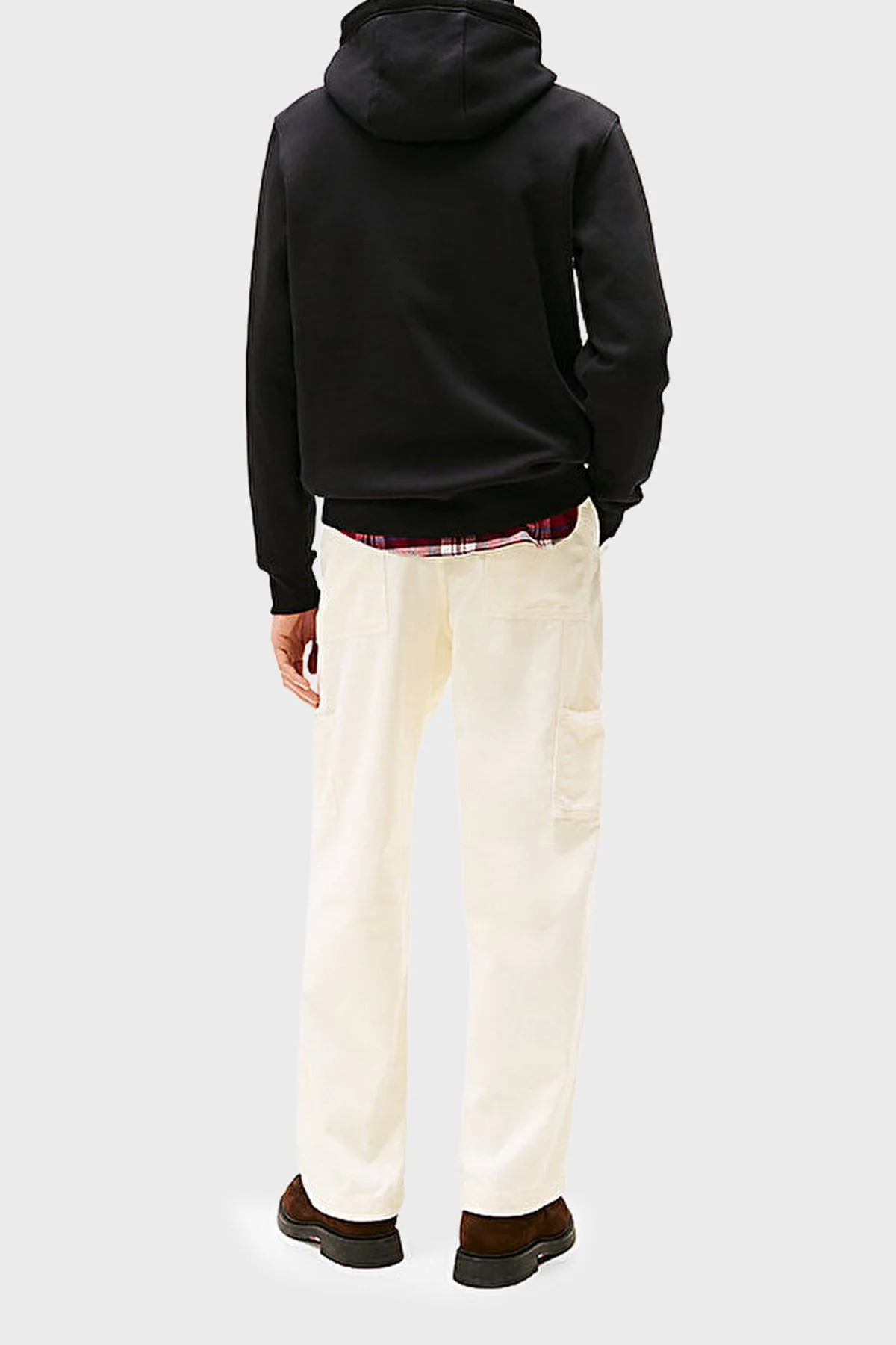 Tommy Hilfiger Pamuklu Regular Fit Logolu Kapüşonlu Erkek Sweat MW0MW40864 BDS SİYAH - 4