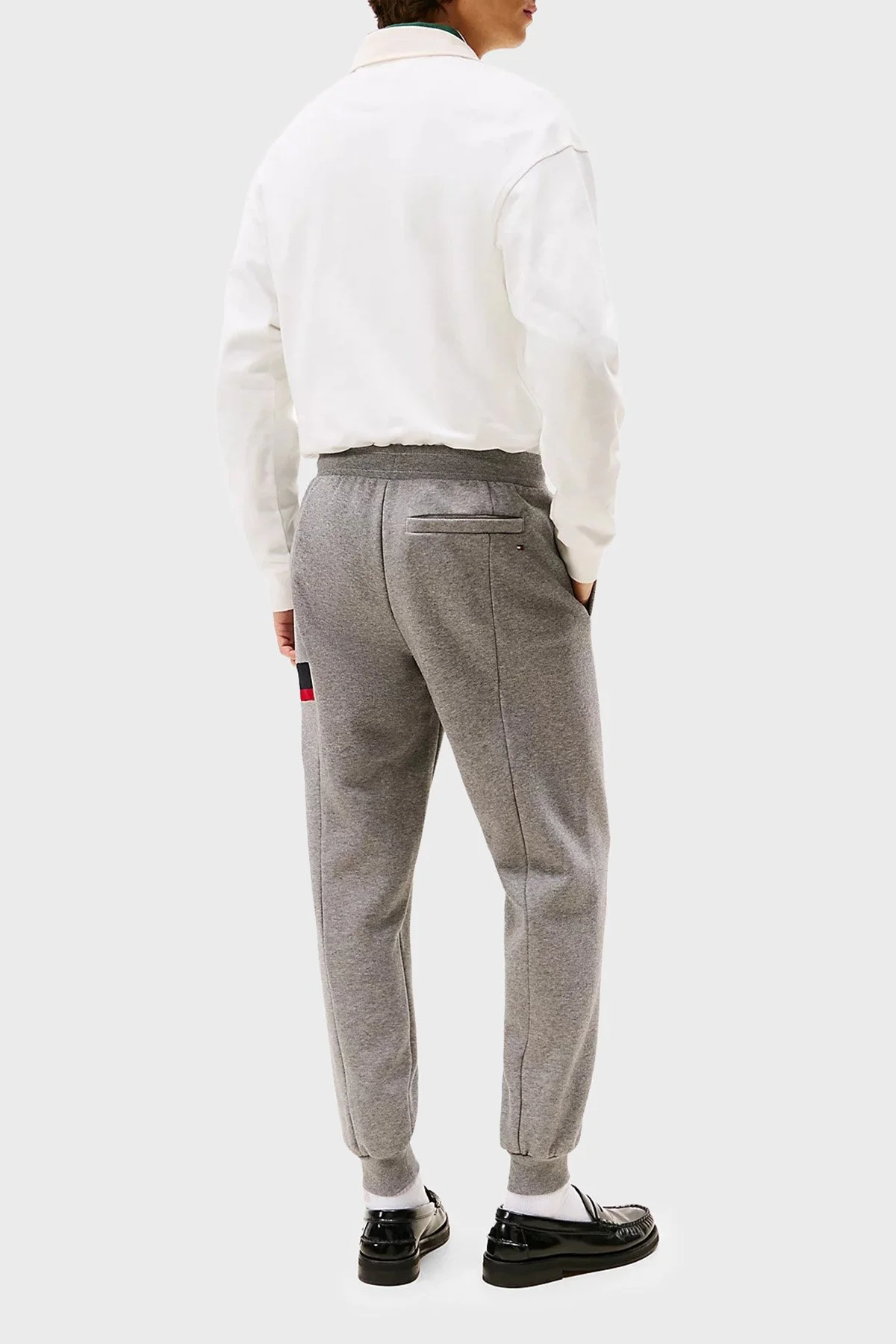 Tommy Hilfiger Pamuklu Regular Fit Logolu Normal Bel Erkek Pantolon MW0MW40416 P91 GRİ - 4