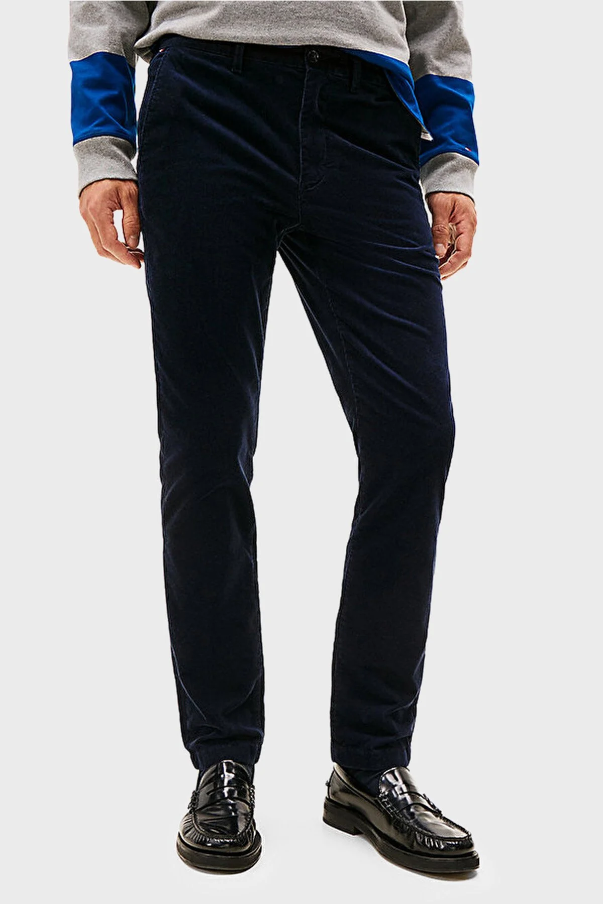 Tommy Hilfiger Pamuklu Regular Fit Normal Bel Erkek Pantolon MW0MW40267 0GZ LACİVERT - 1