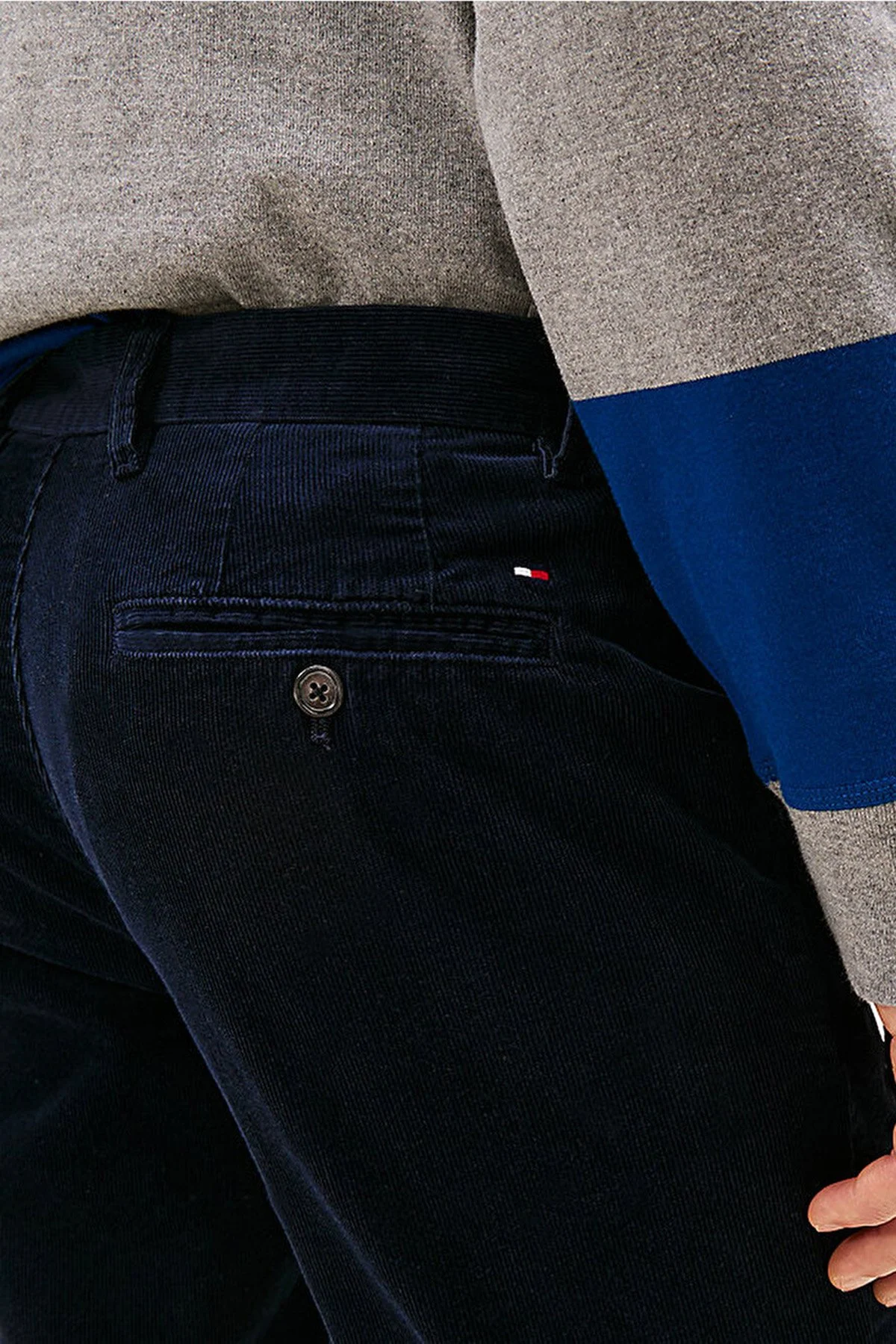 Tommy Hilfiger Pamuklu Regular Fit Normal Bel Erkek Pantolon MW0MW40267 0GZ LACİVERT - 3