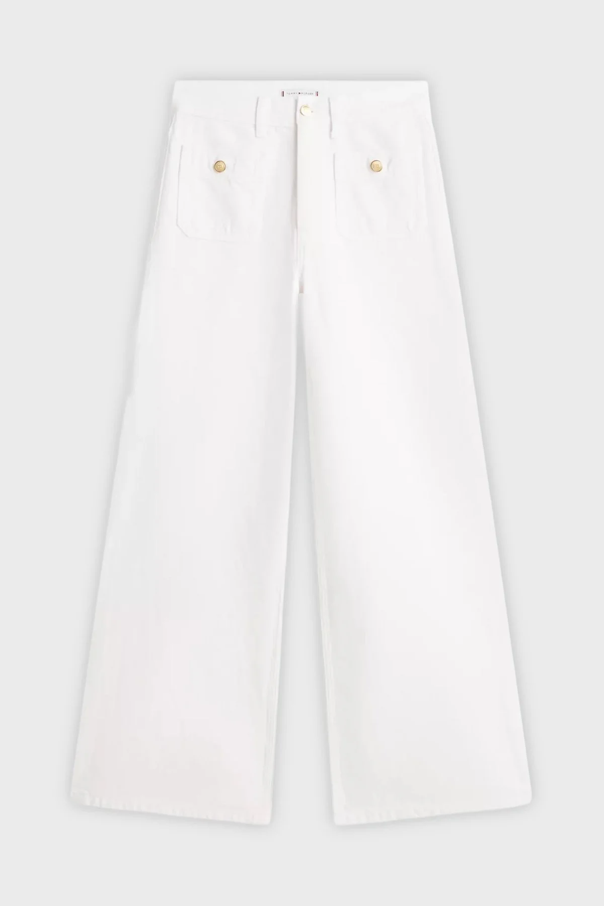 Tommy Hilfiger Pamuklu Regular Fit Normal Bel Jeans Bayan Kot Pantolon WW0WW48576 YCF BEYAZ - 5